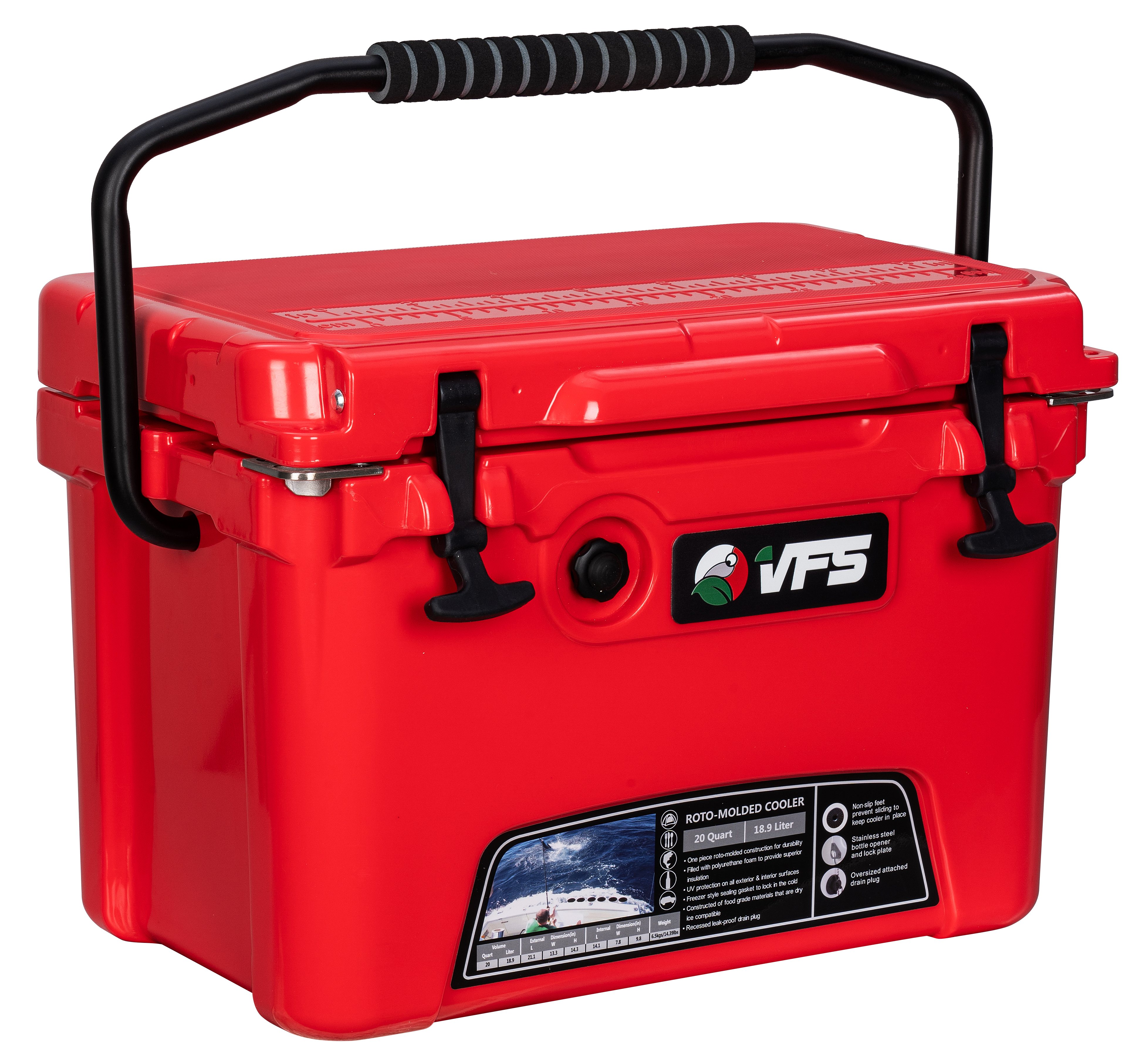 COOLER 20QT - ROJO