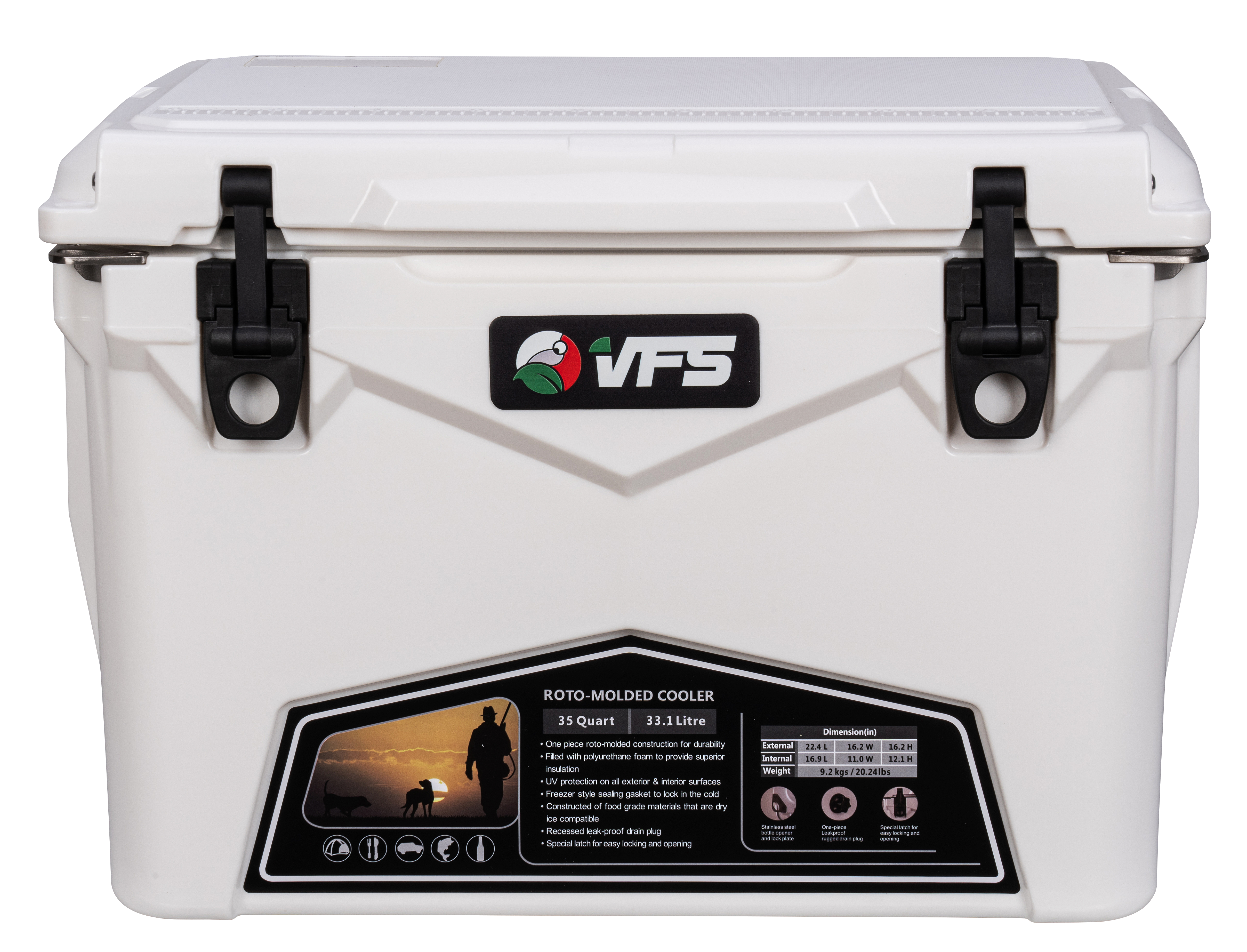 COOLER 35QT - BLANCO