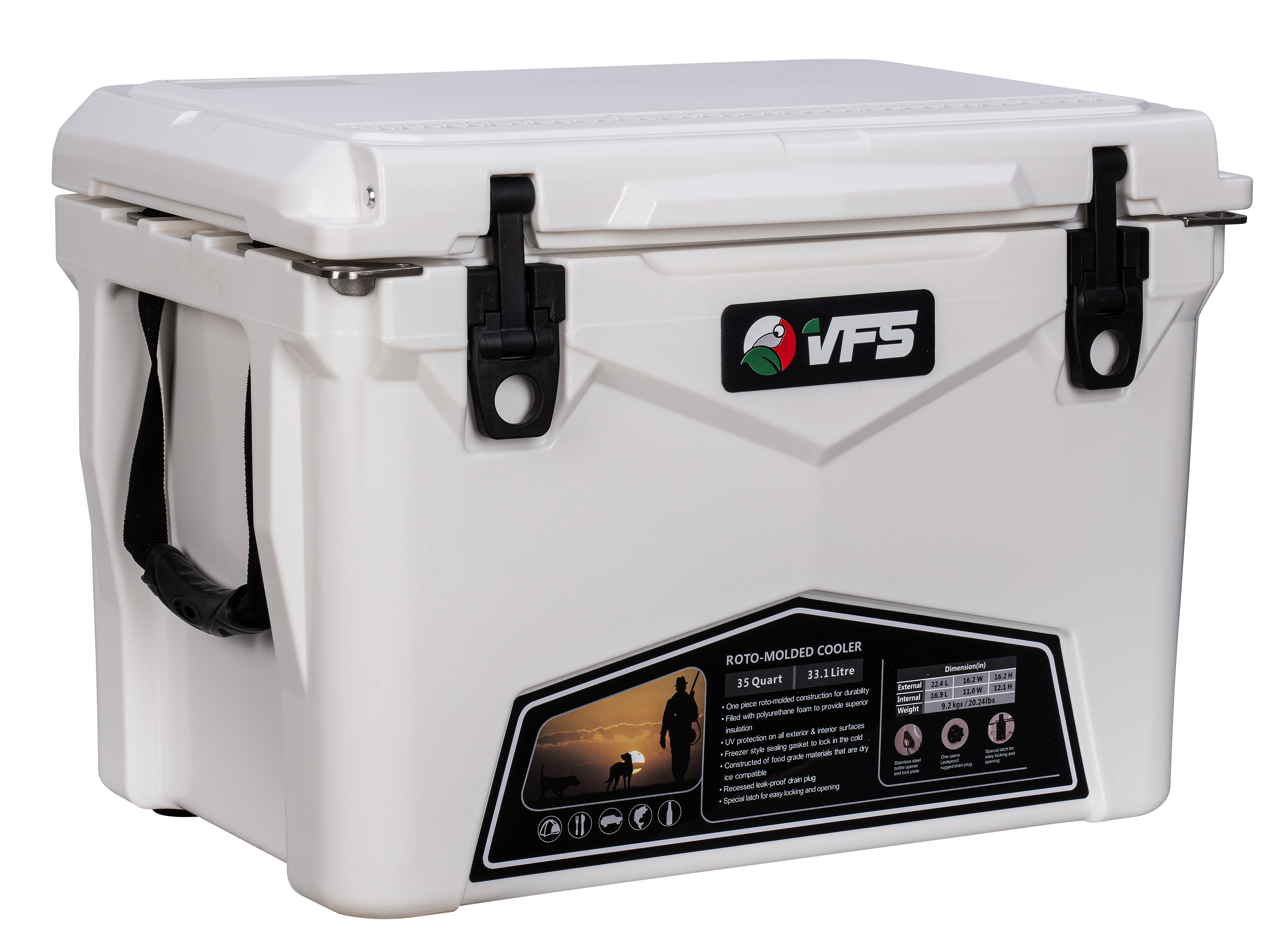 COOLER 35QT - BLANCO