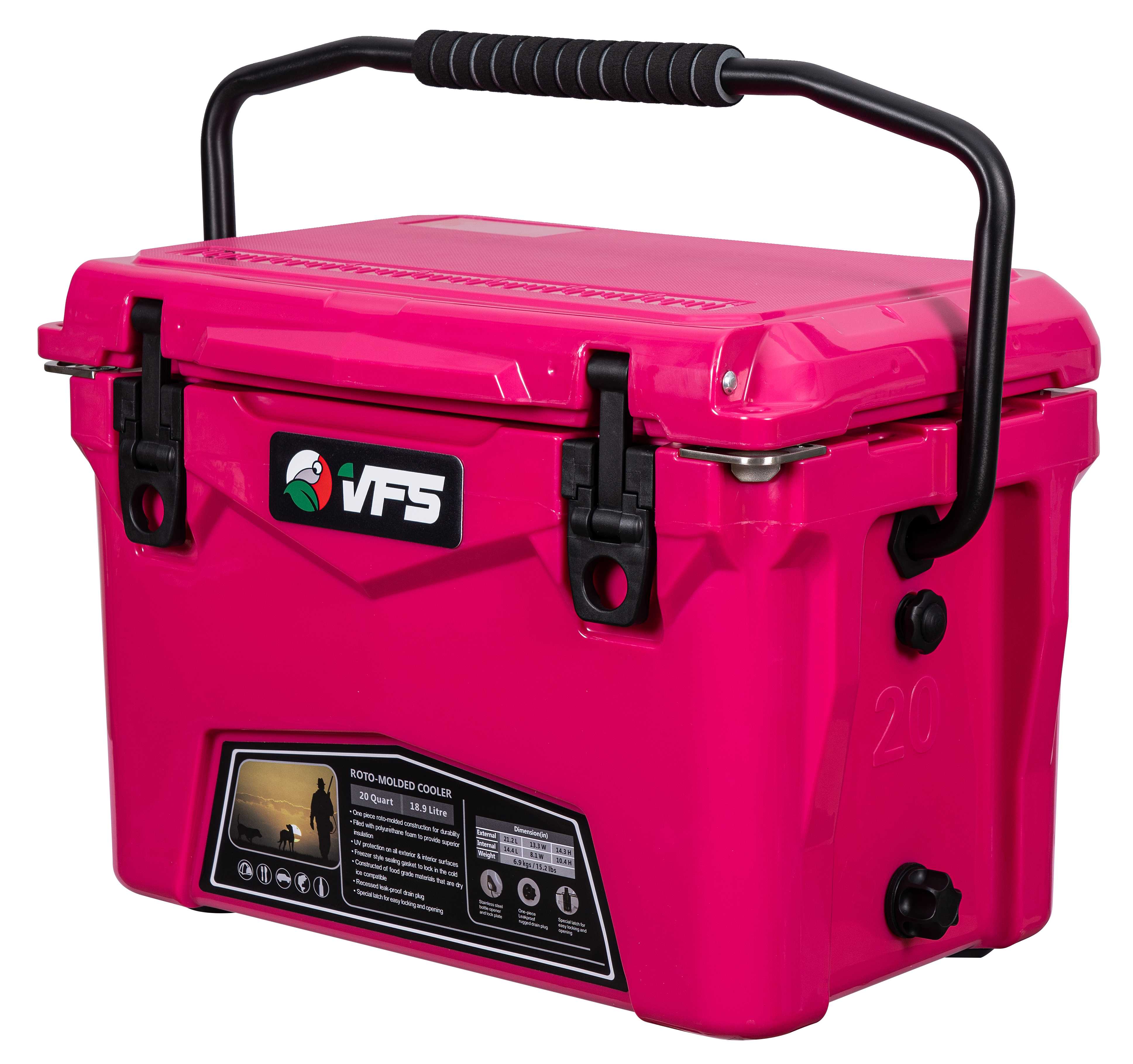 COOLER POLAR 20QT - FUSCHIA
