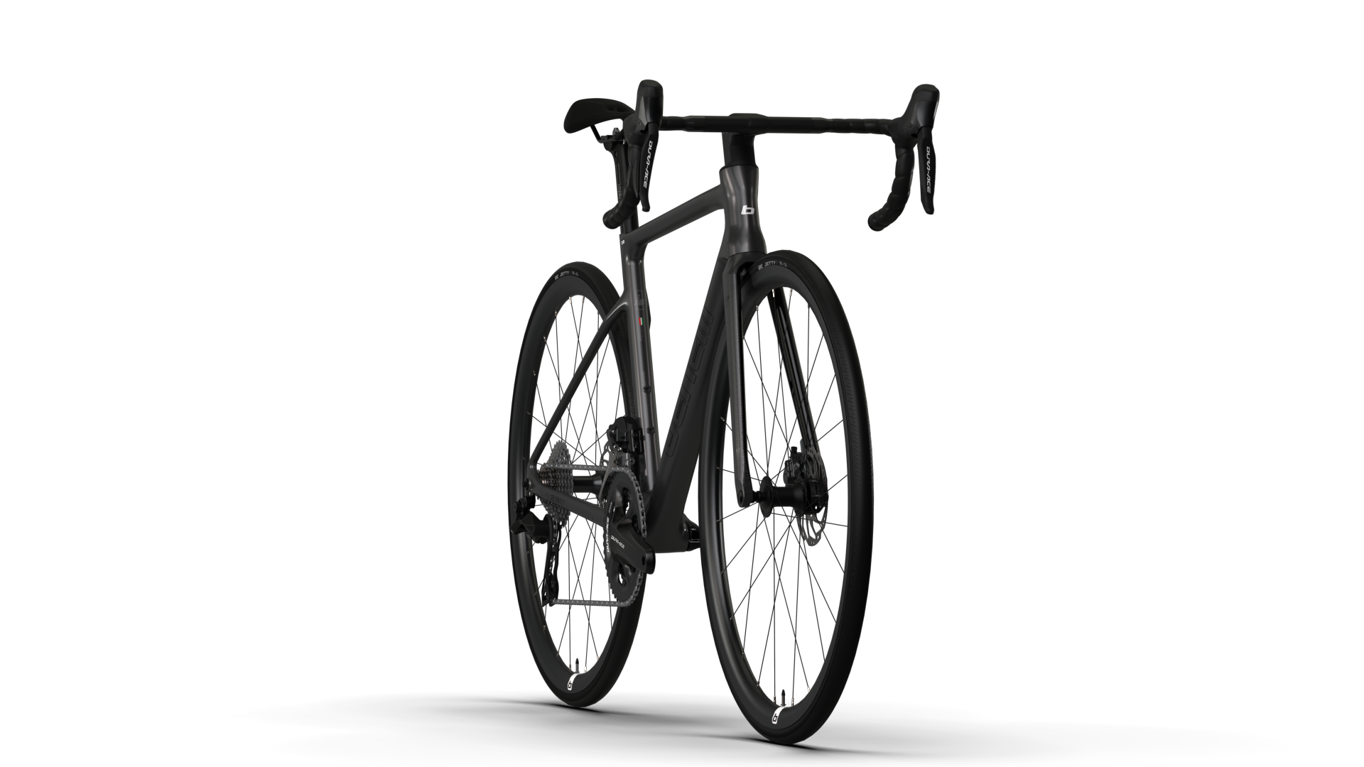 BICICLETA BENELLI R23 6.0 ELITE CARB DISK DI2 COLOR GRIS OSCURO / NEGRO TALLA M