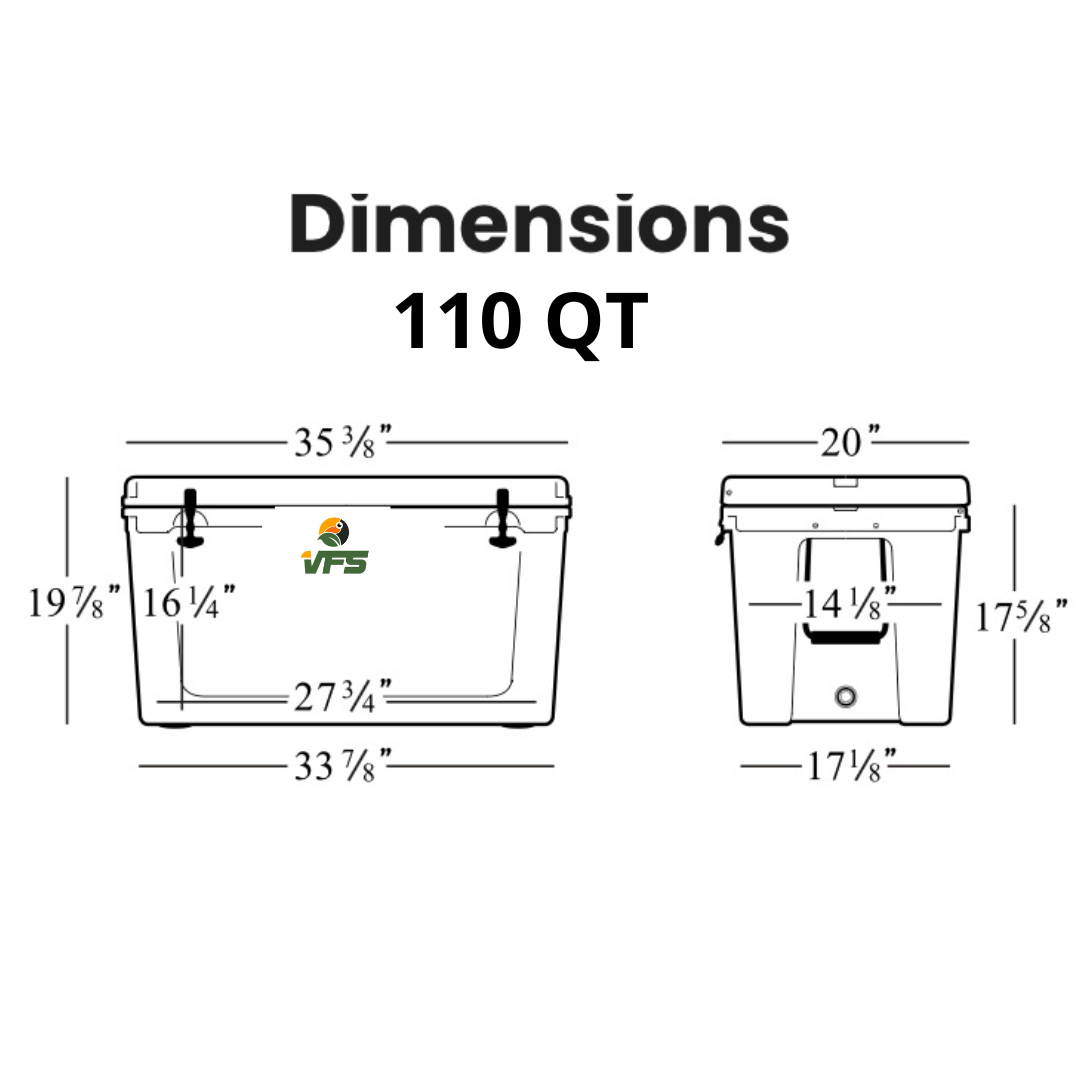 COOLER 110QT W/WHEEL - SAND