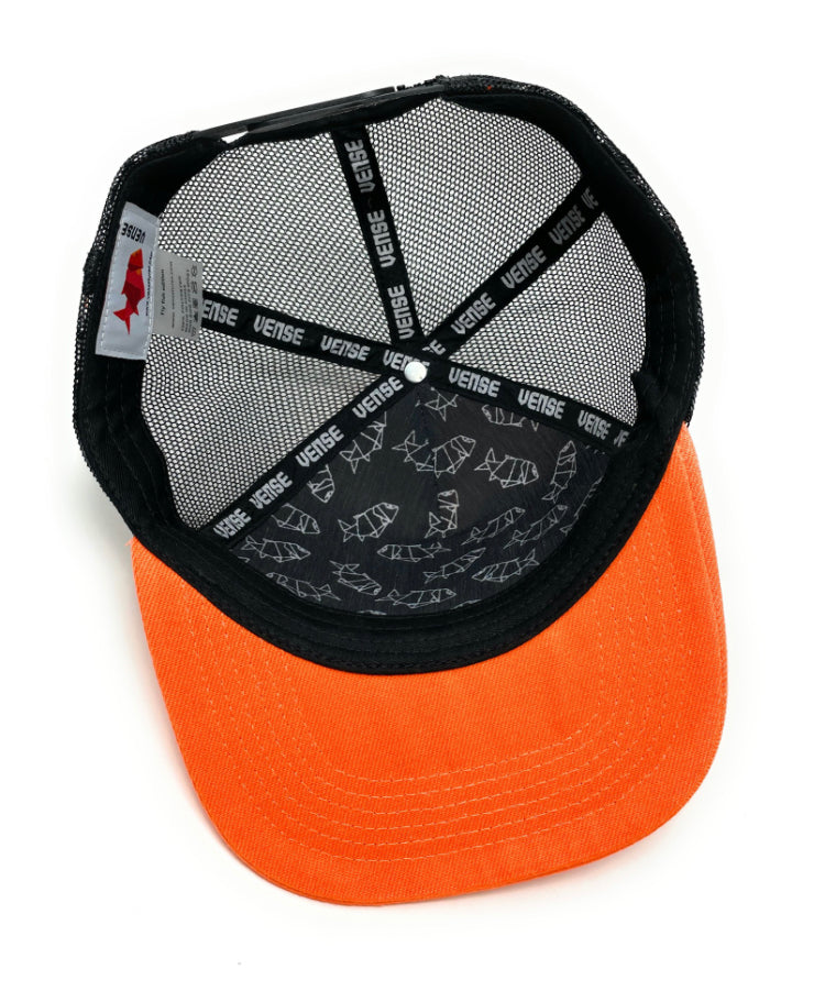 Hat Flat Orange Rubber Patch Venselures