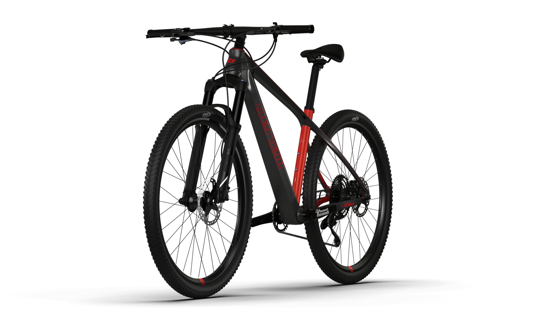 BICICLETA BENELLI (M23 4.0 PRO CARB 29) GRIS OSCURO/ ROJO TALLA XL