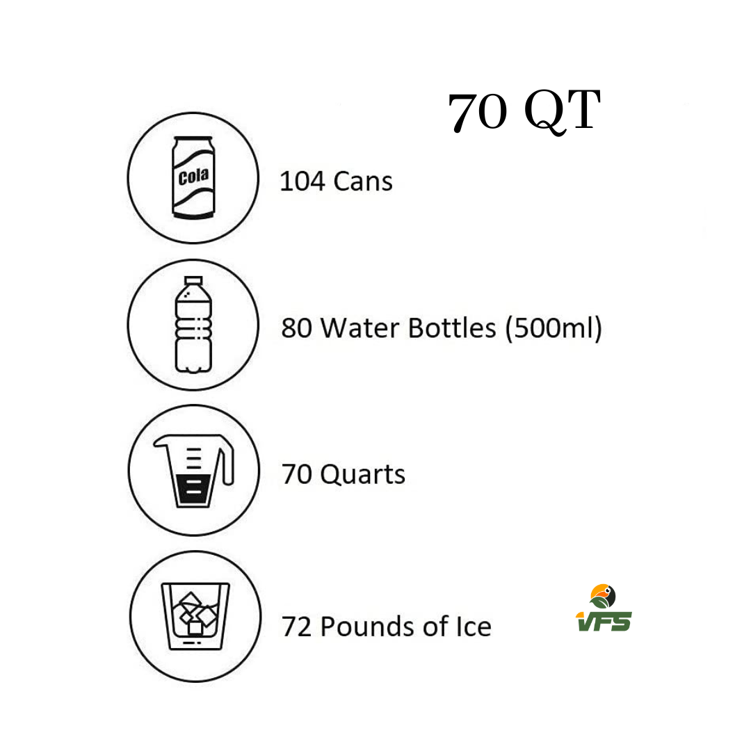 Cooler 70Qt W/Wheel - Sand