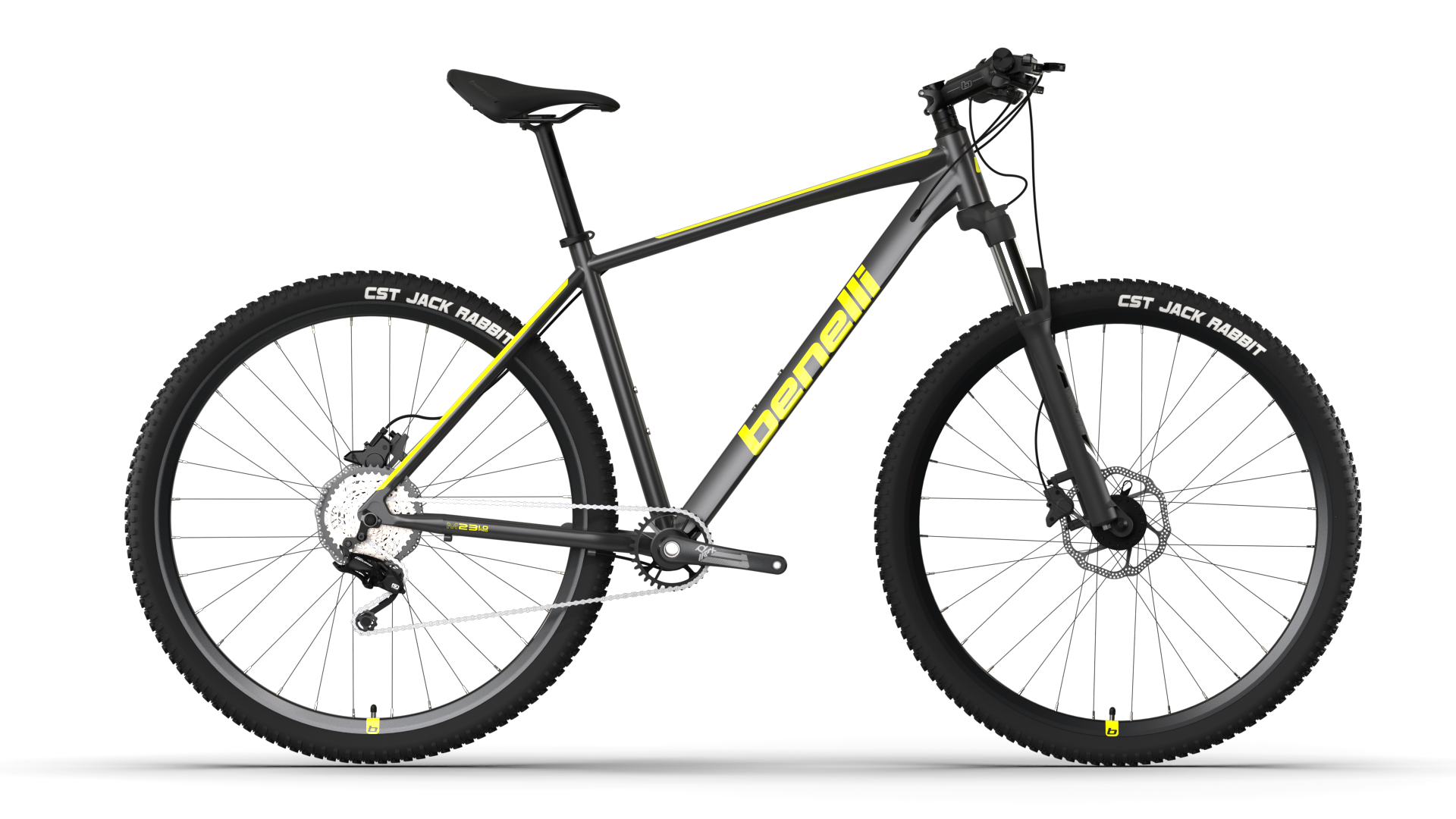 BICICLETA BENELLI (M23 1.0 PRO AL 29) GRIS OSCURO/YELLOW M
