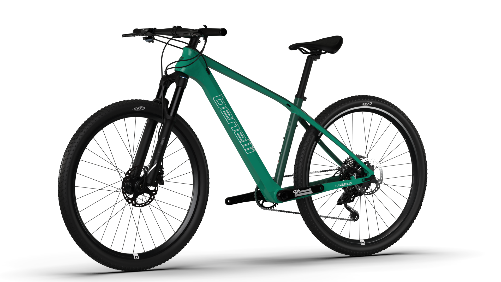 BICICLETA BENELLI (M23 4.0 PRO CARB 29) AQUA/GREEN TALLA S.