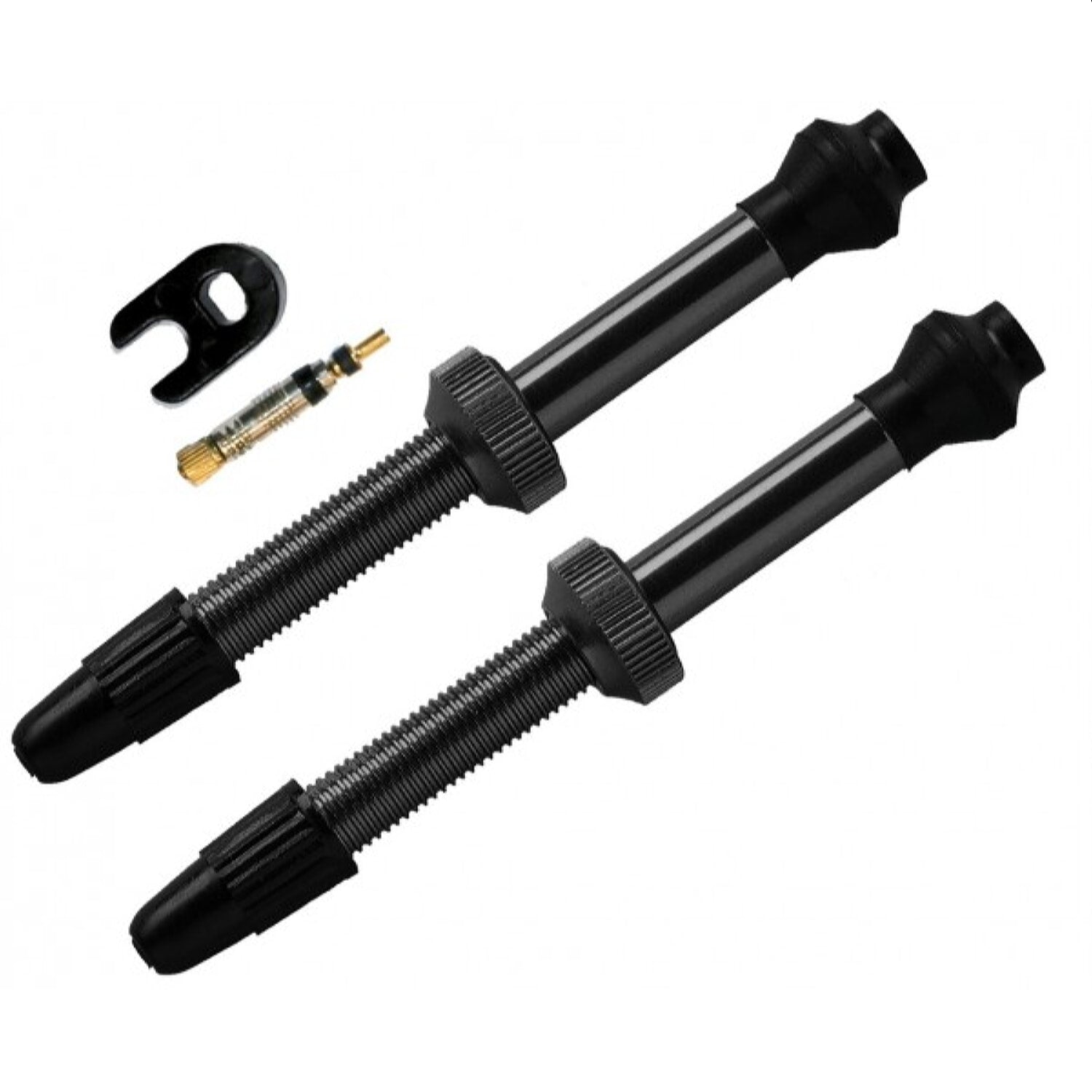 PAR DE VÁLVULAS PRESTA PARA TUBELESS MTB DE ALUMINIO 60MM