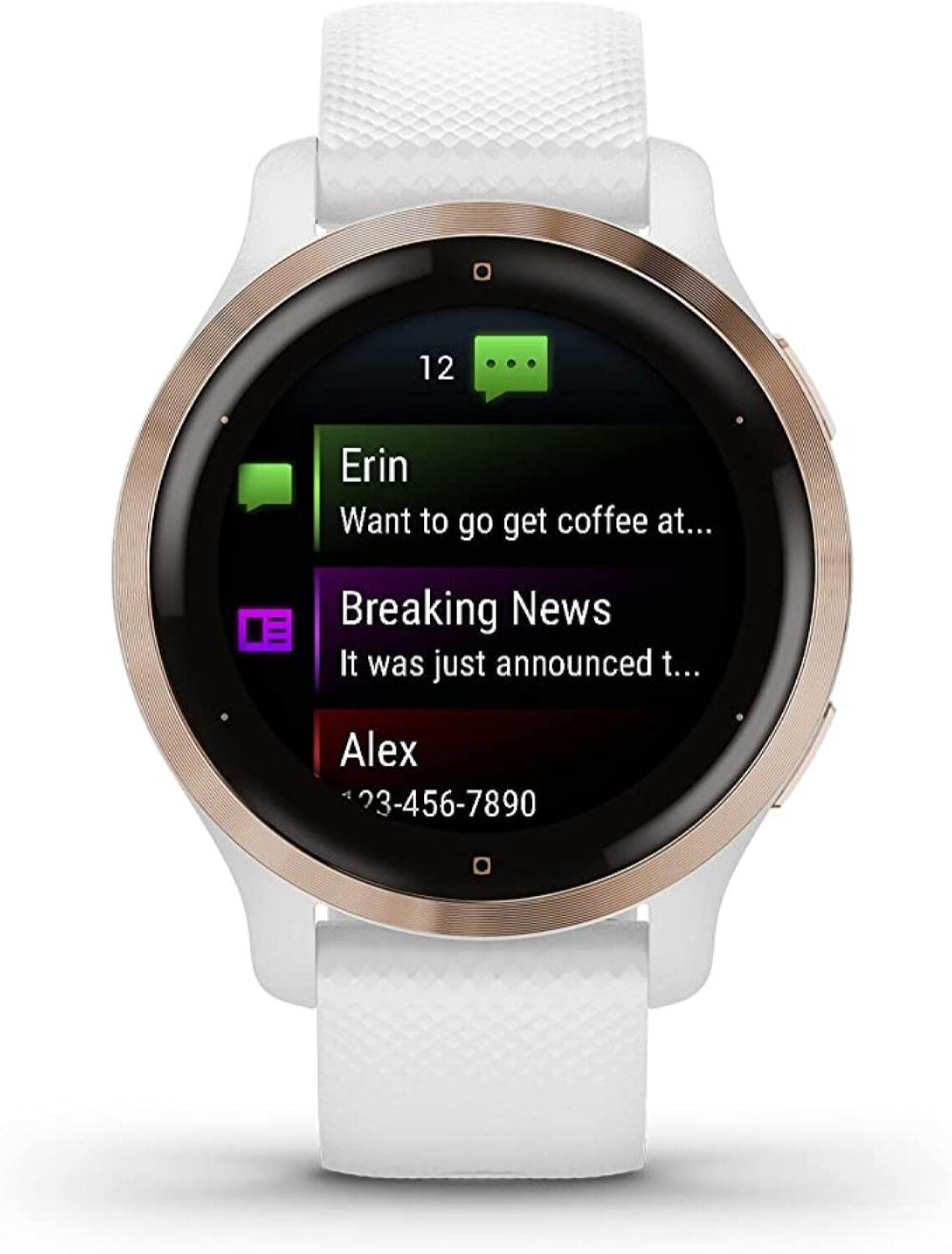 Reloj Venu 2S Rose Gold White Garmin