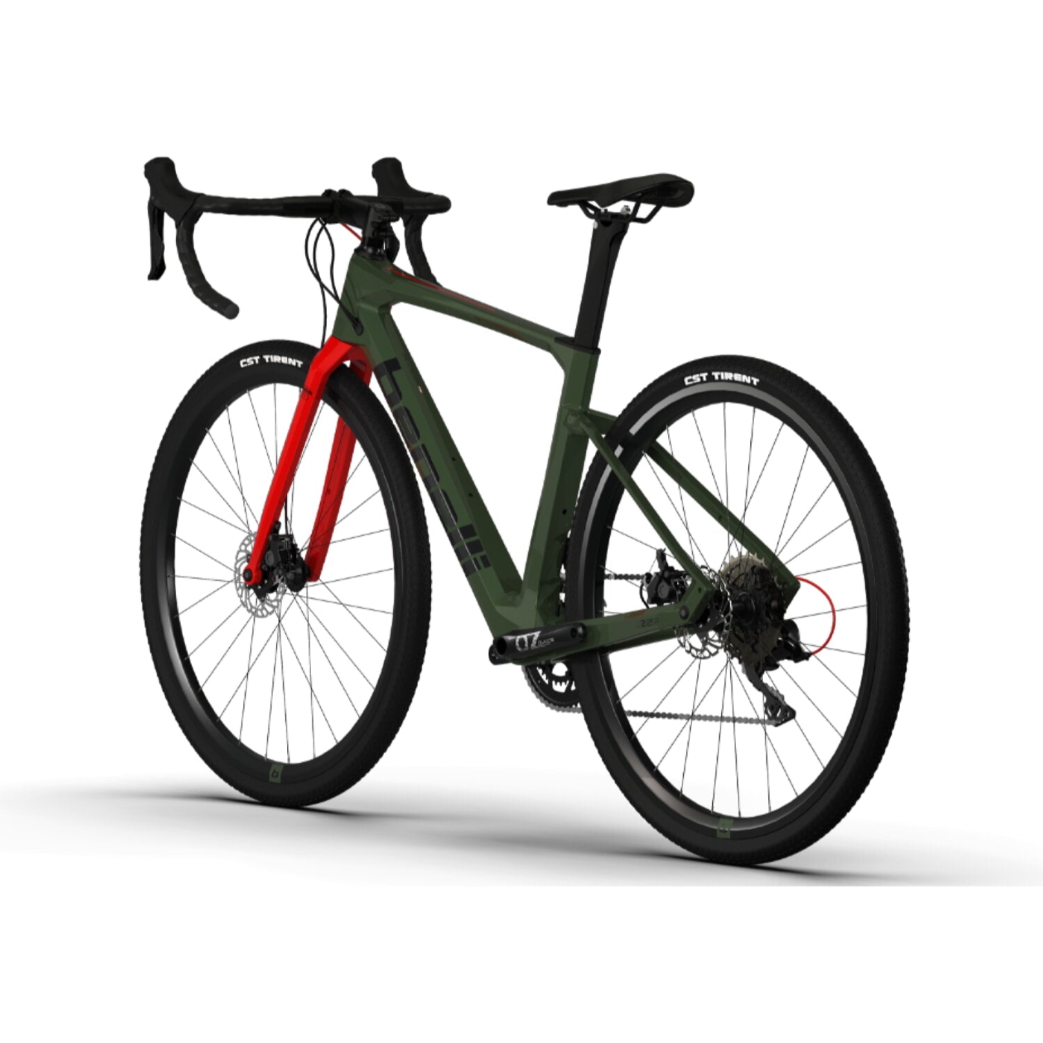 Bicicleta Gravel Benelli Carb. (G22 1.0 Adv Carb) Color Verde Militar/Negro Talla M