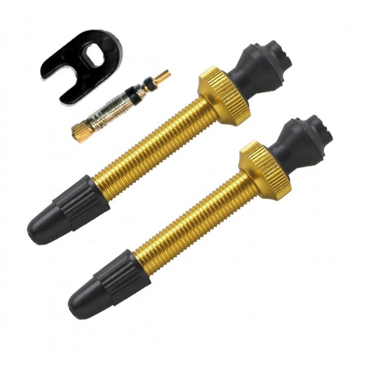 Valvulas Tubeless 45Mm All Oro + Accesorios