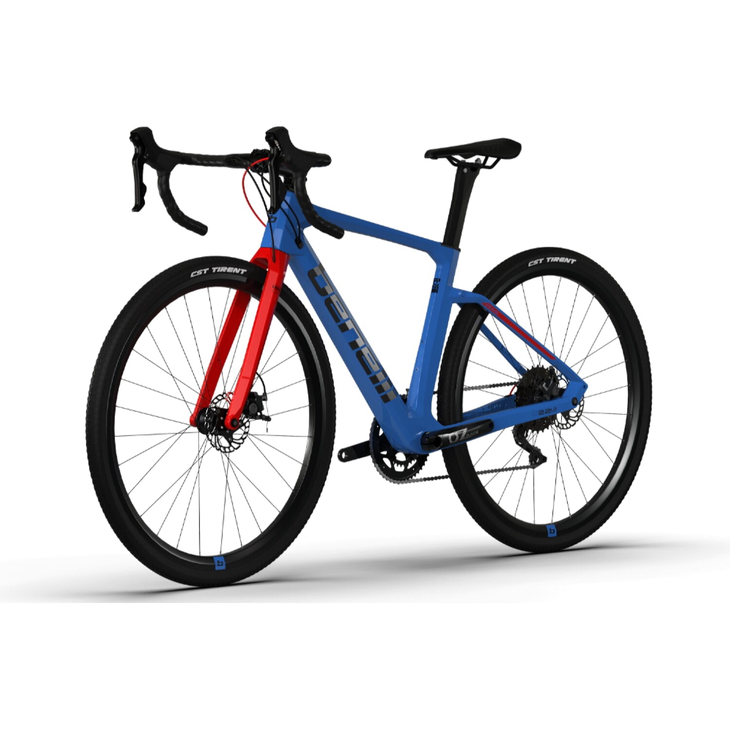 Bicicleta Gravel Benelli Carb. (G22 1.0 Adv Carb) Color Azul/Negro Talla M