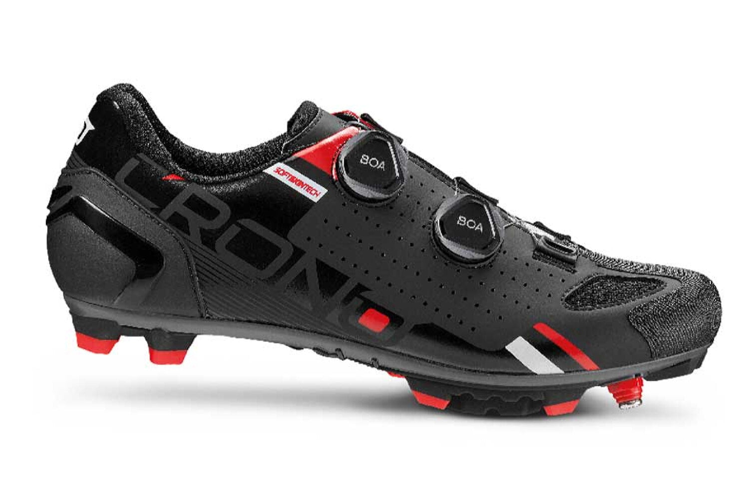 Zapatillas Mtb Composit Crono Cx-2-17 Negro/Rojo