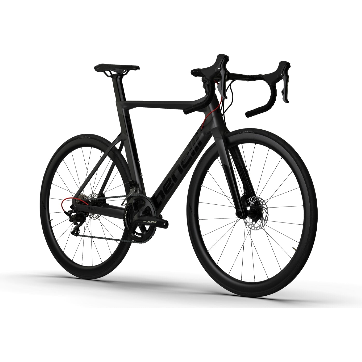 Bicicleta Ruta Benelli Carb. (R22 4.1 Exp Carb Disk) Gris oscuro/Negro Talla M