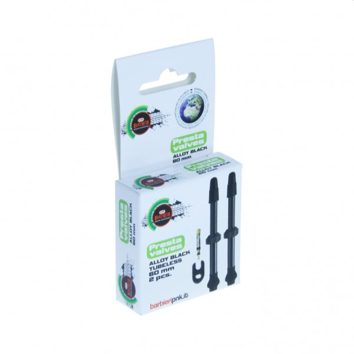 PAR DE VÁLVULAS PRESTA PARA TUBELESS MTB DE ALUMINIO 60MM