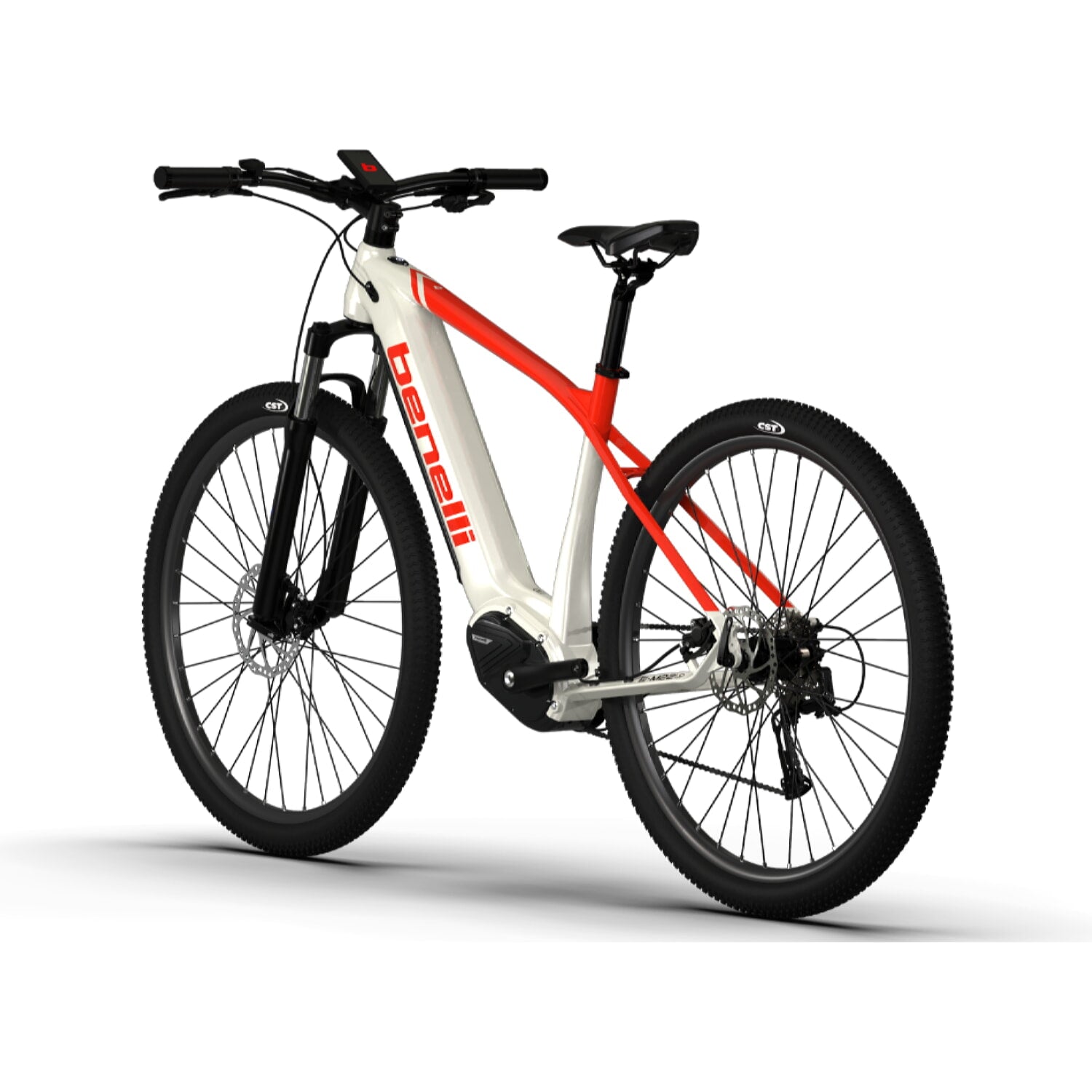 Bicicleta Eléctrica Mtb Benelli Alum. (E-M22 ADV AL 29 ) Talla L (Blanco/Rojo)