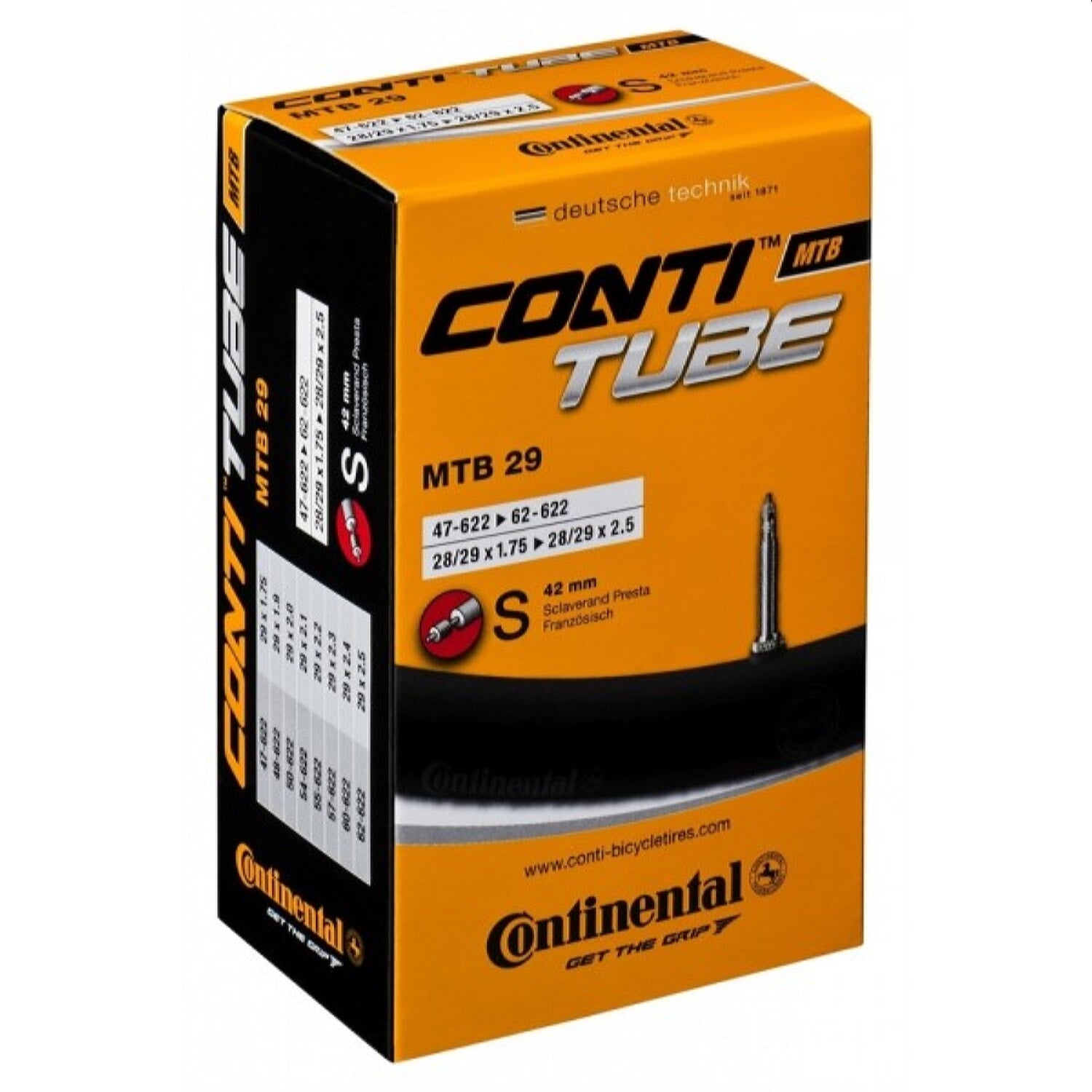 Tubo Continental 29X1.90-2.4 Presta 42Mm