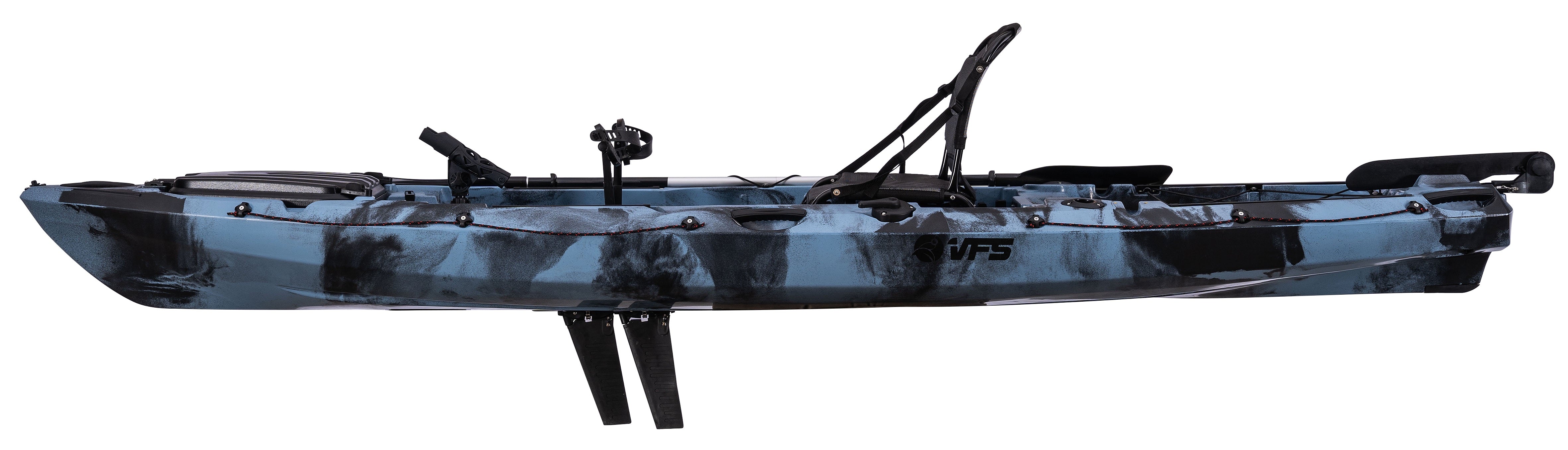 KAYAK CAMBUTAL DE PEDAL 12.5FT BLUE BLACK MIX