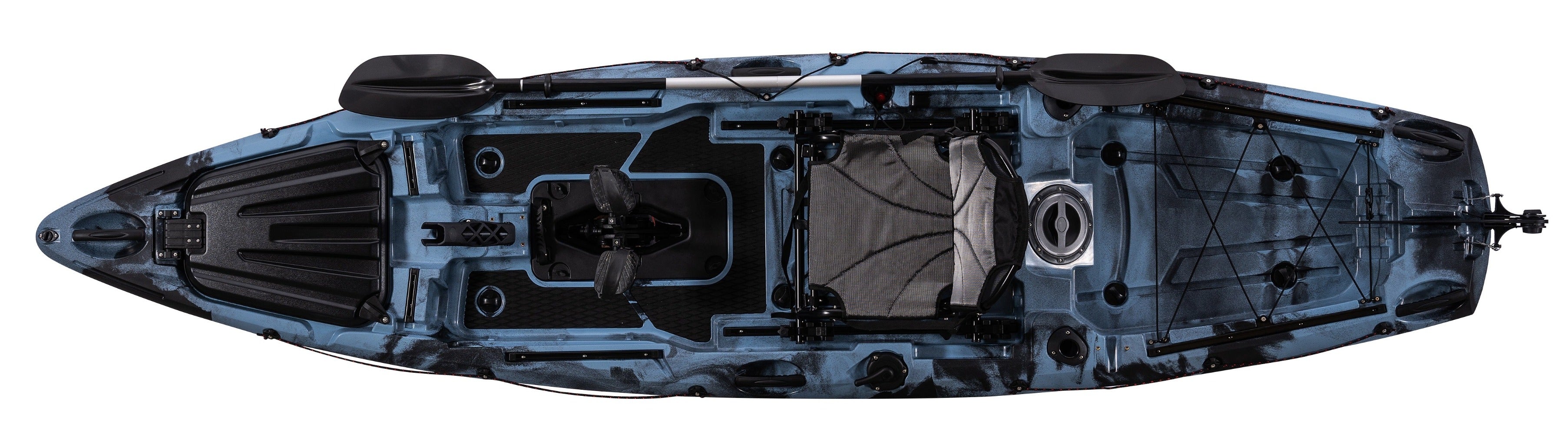 KAYAK CAMBUTAL DE PEDAL 12.5FT BLUE BLACK MIX