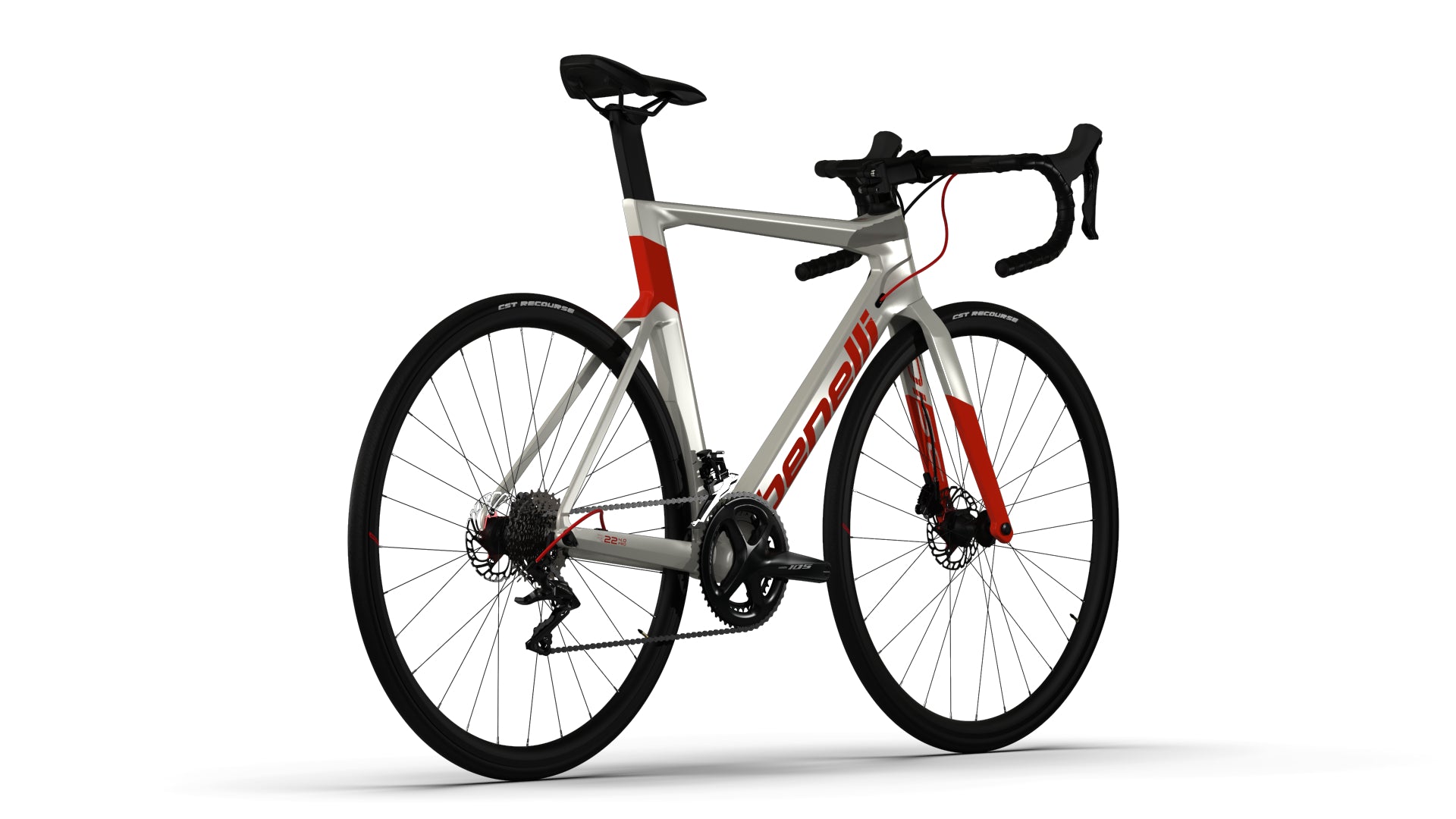 BICICLETA BENELLI (R22 4.0 PRO CARB DISK) BLANCO/ROJO TALLA L