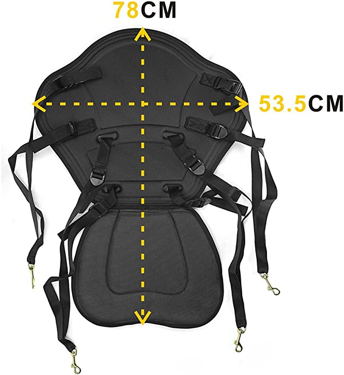 Asiento Para Kayak - (Mod. B) Color Negro/Gris