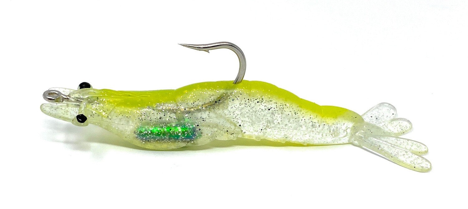 Rubber Shrimp 305. 007 Yellowe Back