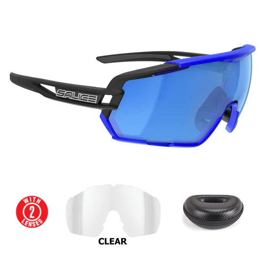 Lentes Salice modelo 020 Negro/Azul Rw Idro Azul (Rw)