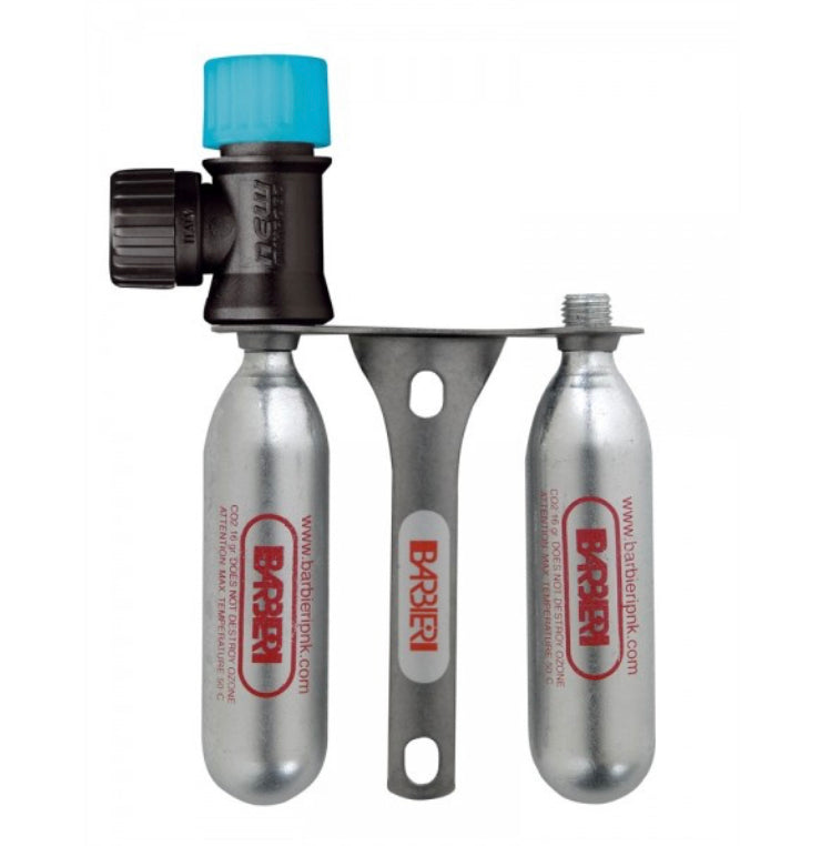 Soporte universal para cartuchos de CO2 en acero ultraligero 100 % inoxidable