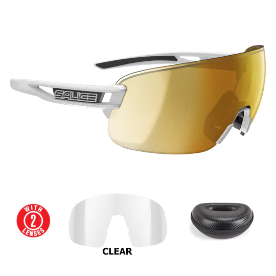 Lentes Salice modelo 021 Blanco Mirror Hydro Gold (Rw)