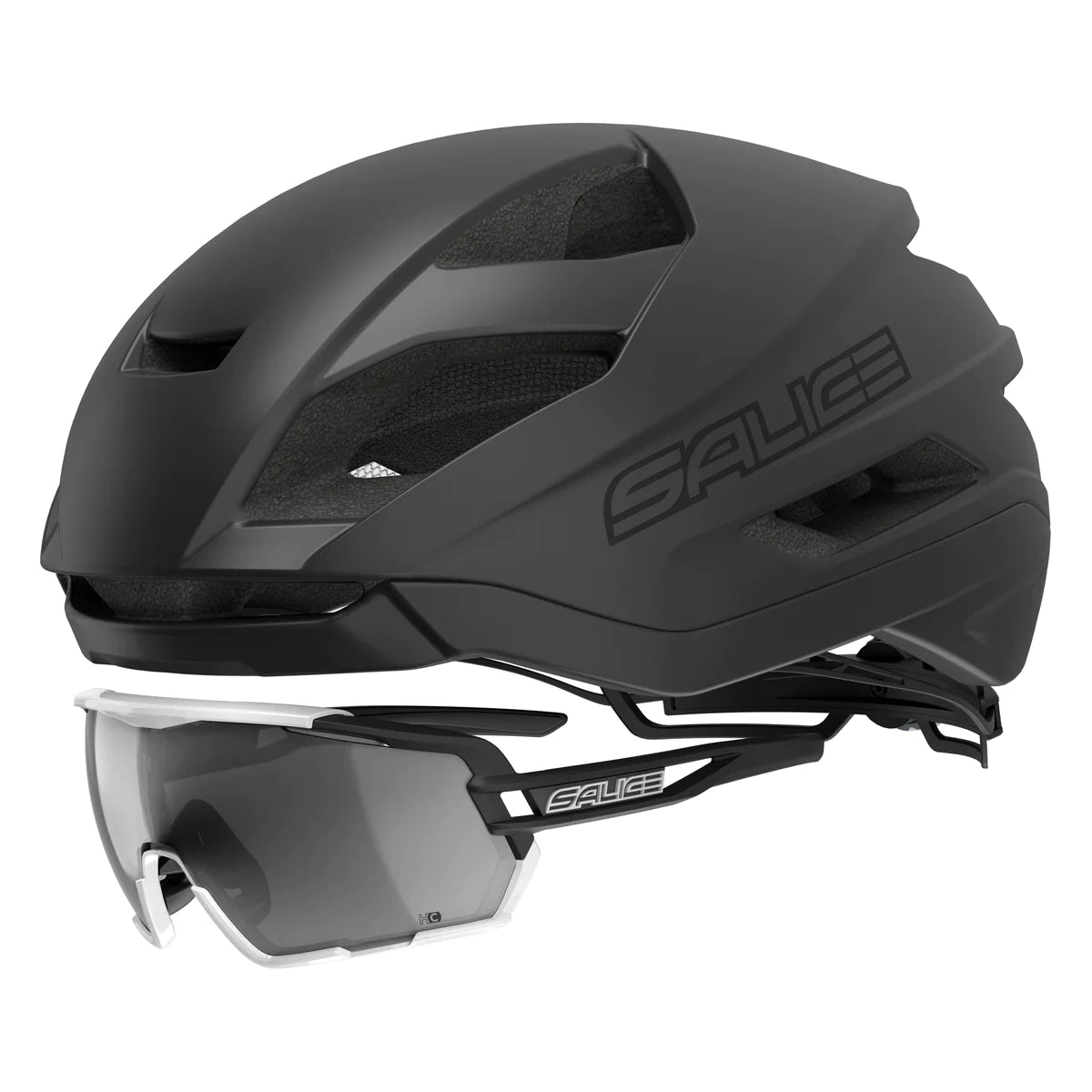Casco Salice Bici Negro Talla S-M 52-58 (Mod Levante)