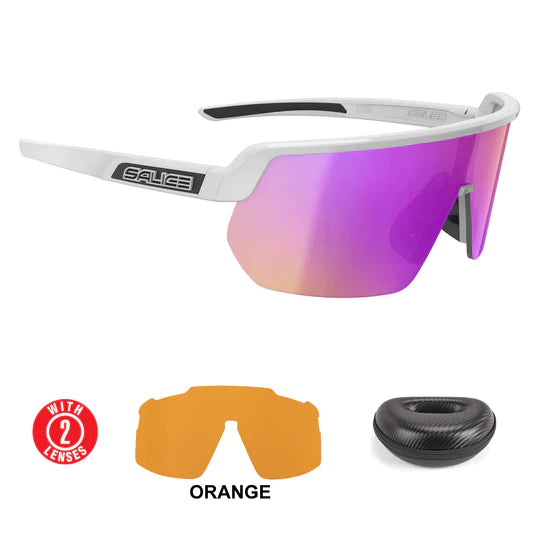 Lentes 023 Salice Blanco Mirror Hydro Purple (Mod.023Rw)