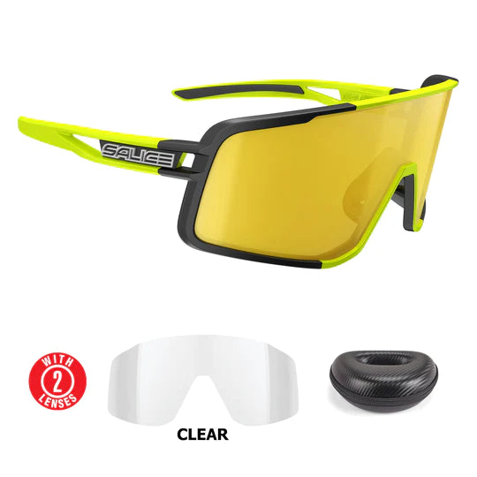 Lentes Salice Negro/Lime Mirror Hydro Amarillo (Mod 022Rw)