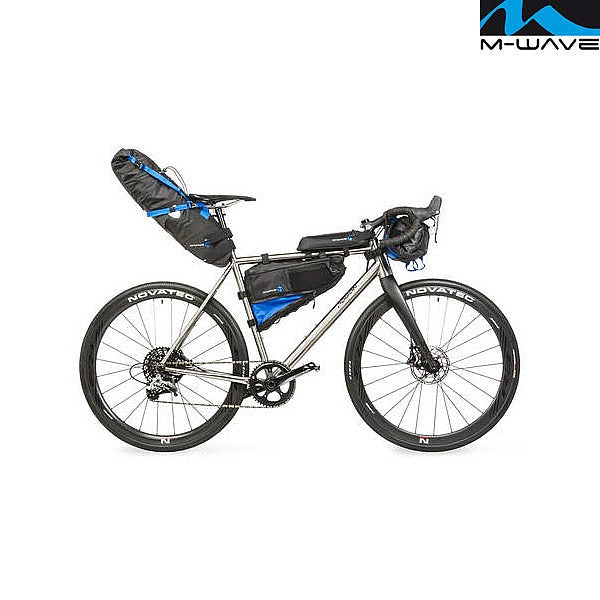 M-Wave Bolsa delantera al manillar 10 litros negro-azul 100% Waterproof