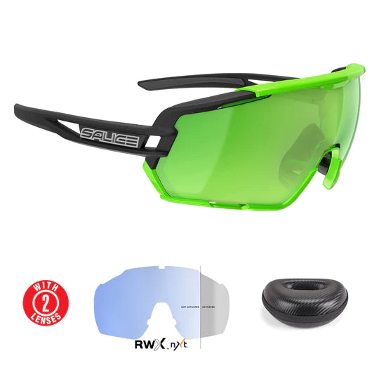 Lentes Salice modelo 020 Negro/Verde Rwx By Nxt Fotocromatica
