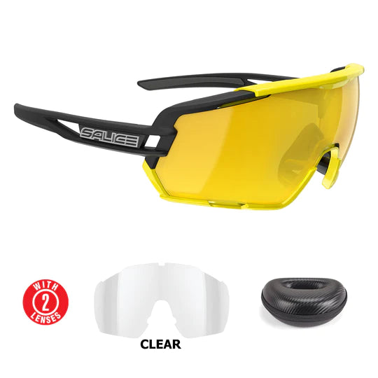 Lentes Salice modelo 020 Rw Negro/Amarillo Rw Idro Amarillo