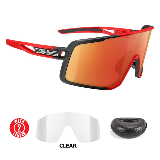 Lentes Salice Negro/Rojo Mirror Hydro Rojo (Mod 022Rw)