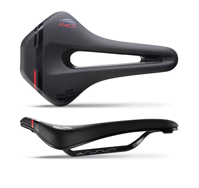 Sillín Selle San Marco GrouND Short Open-Fit Carbon FX Narrow negro.
