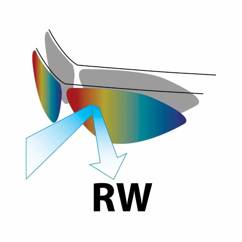 Lentes Salice modelo 020 Negro/Azul Rw Idro Azul (Rw)