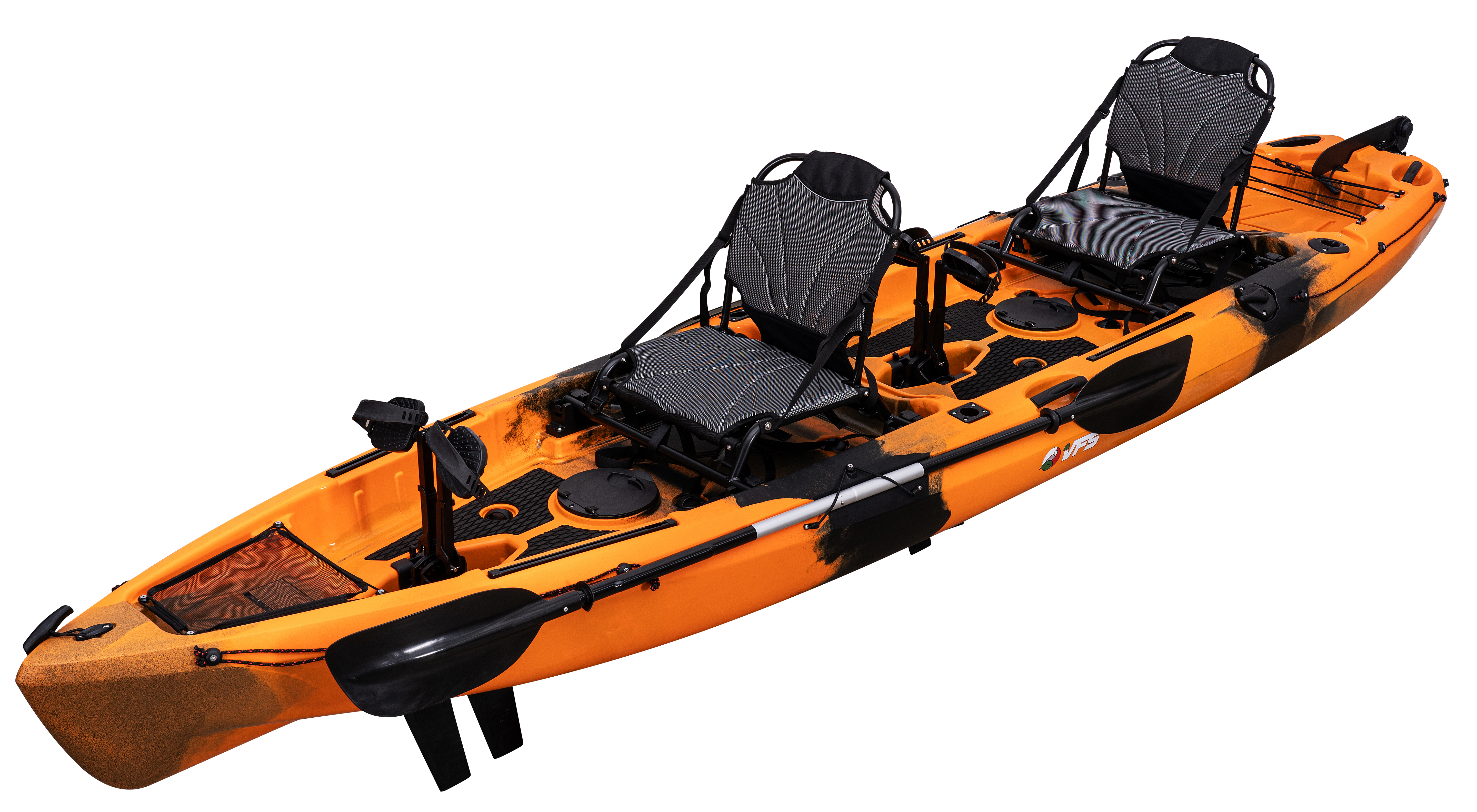 KAYAK CAMBUTAL PRO 14FT - ORANGE/BLACK