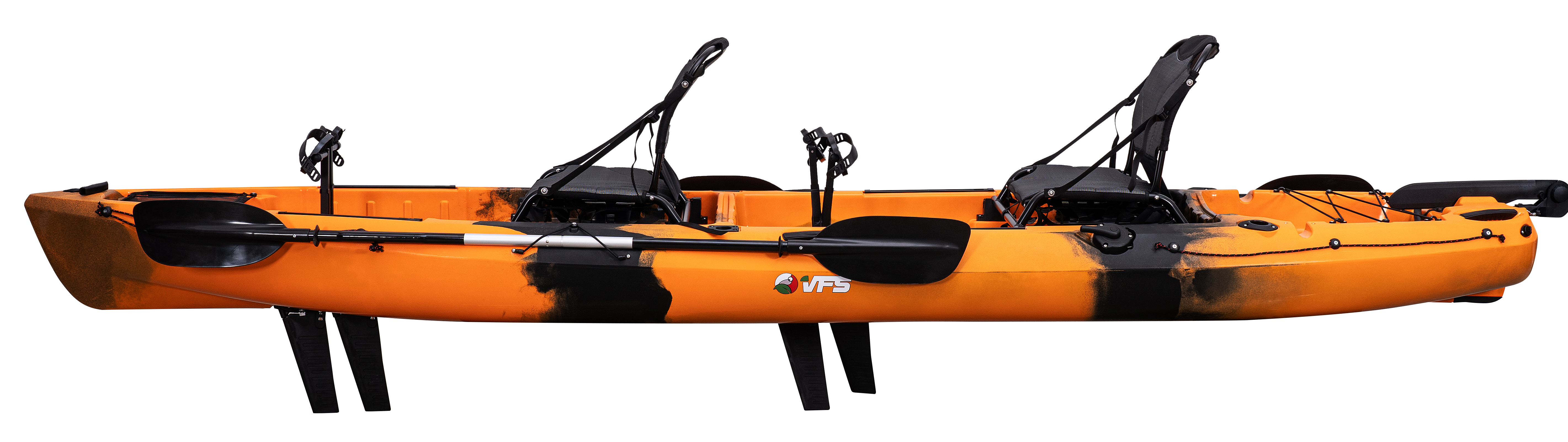 KAYAK CAMBUTAL PRO 14FT - ORANGE/BLACK