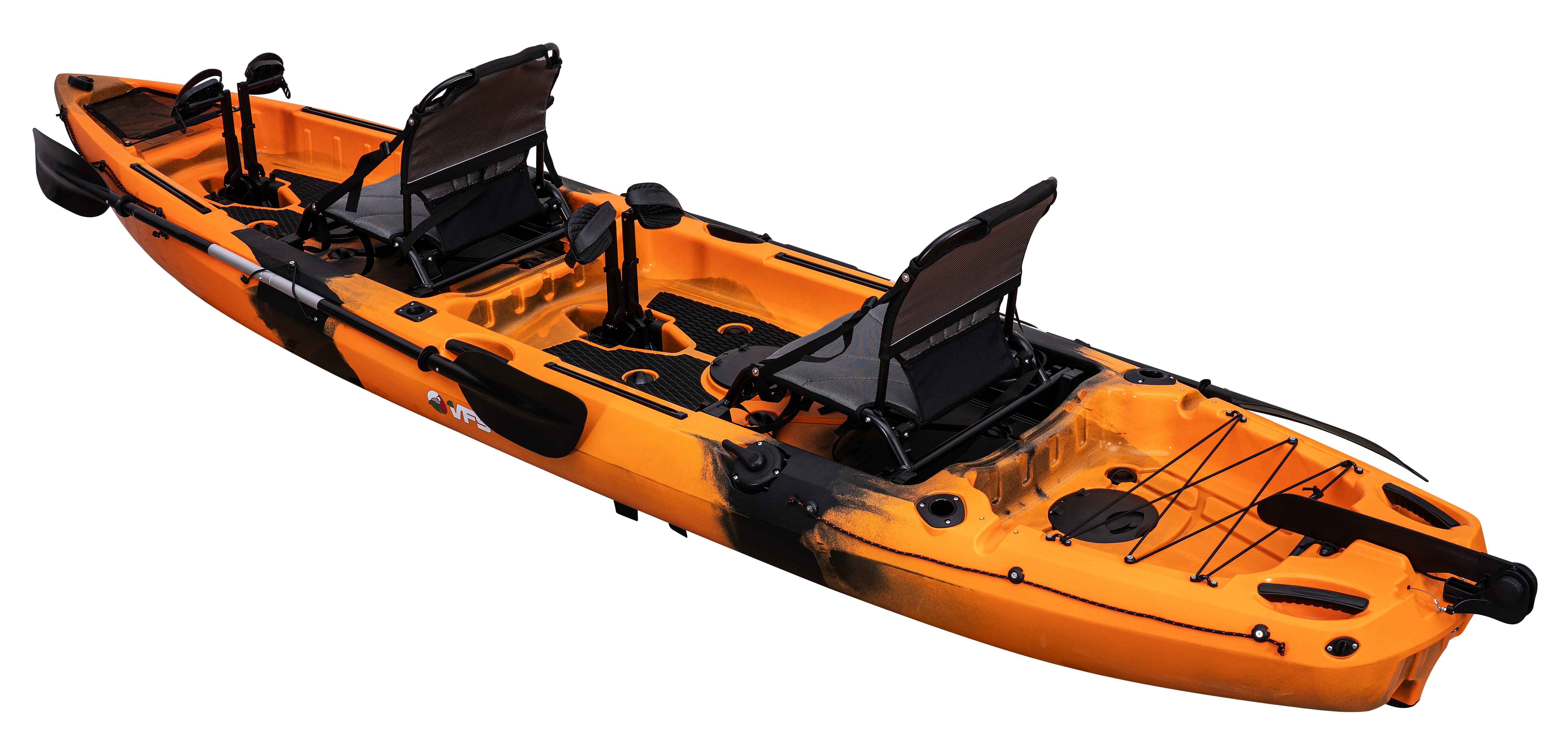 KAYAK CAMBUTAL PRO 14FT - ORANGE/BLACK