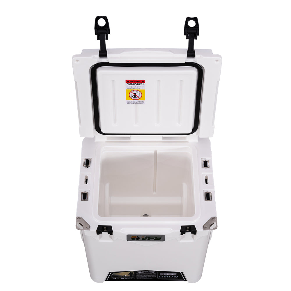 Cooler 35 QT con ruedas / Blanco