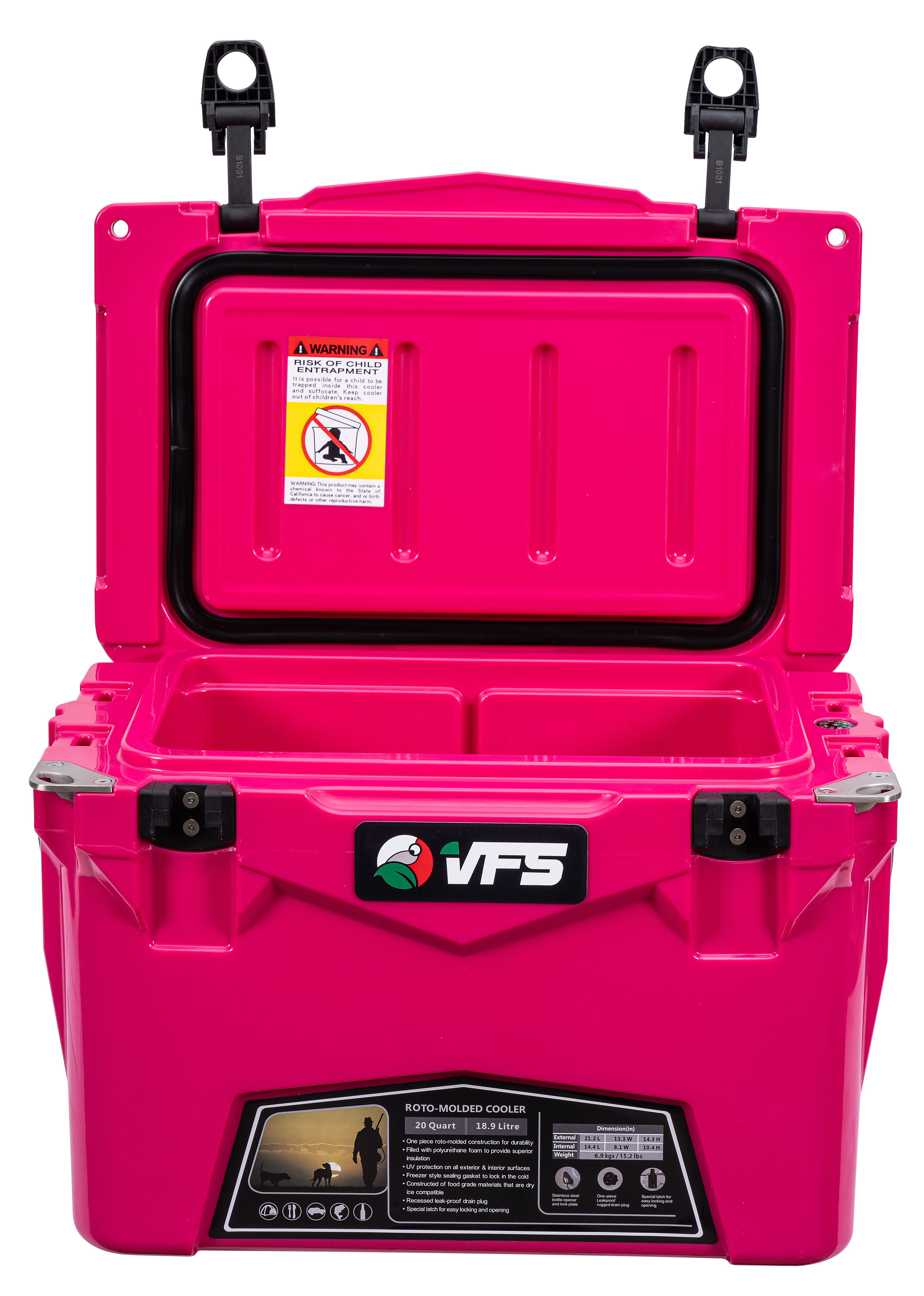 COOLER POLAR 20QT - FUSCHIA