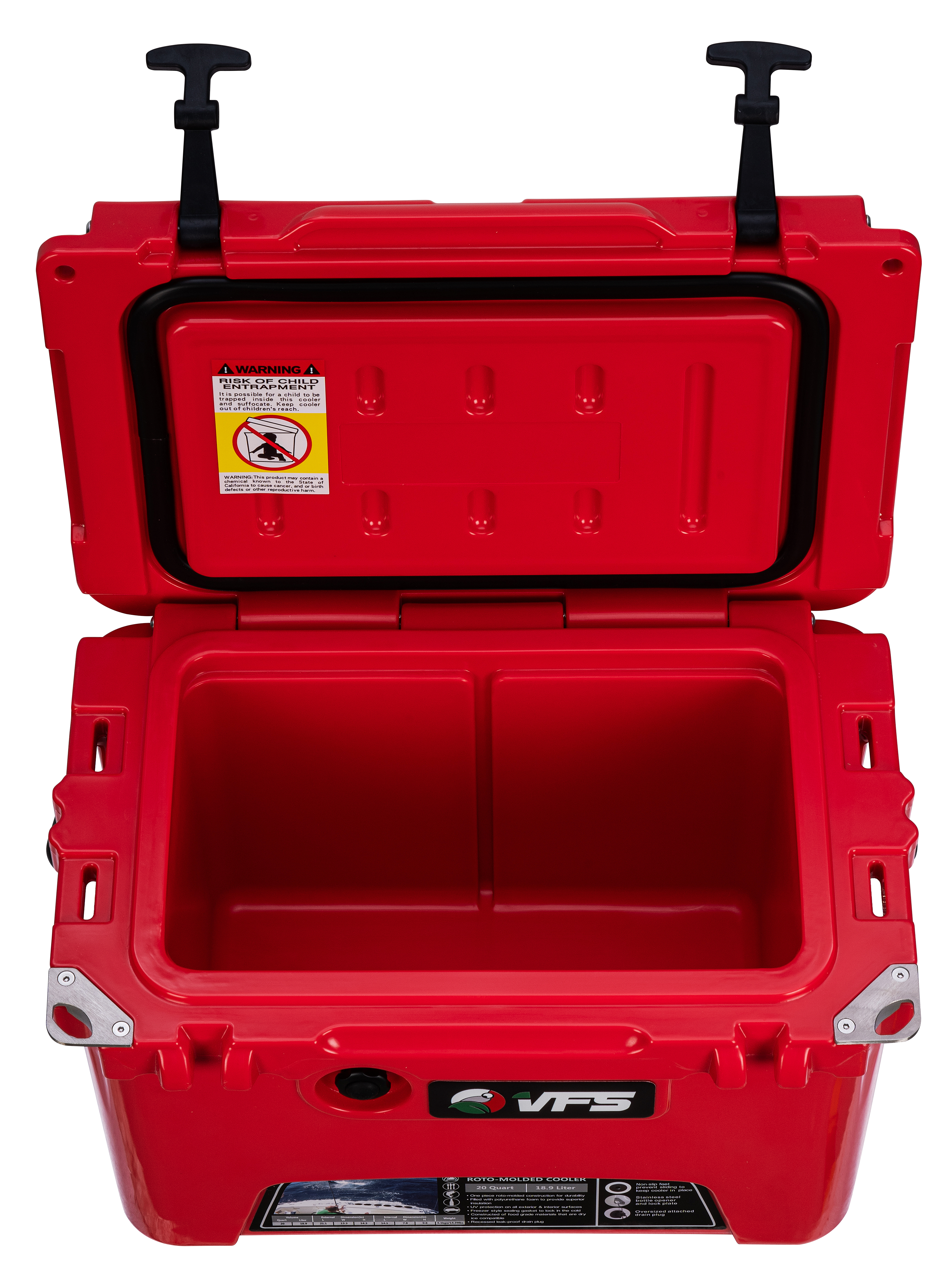 COOLER 20QT - ROJO