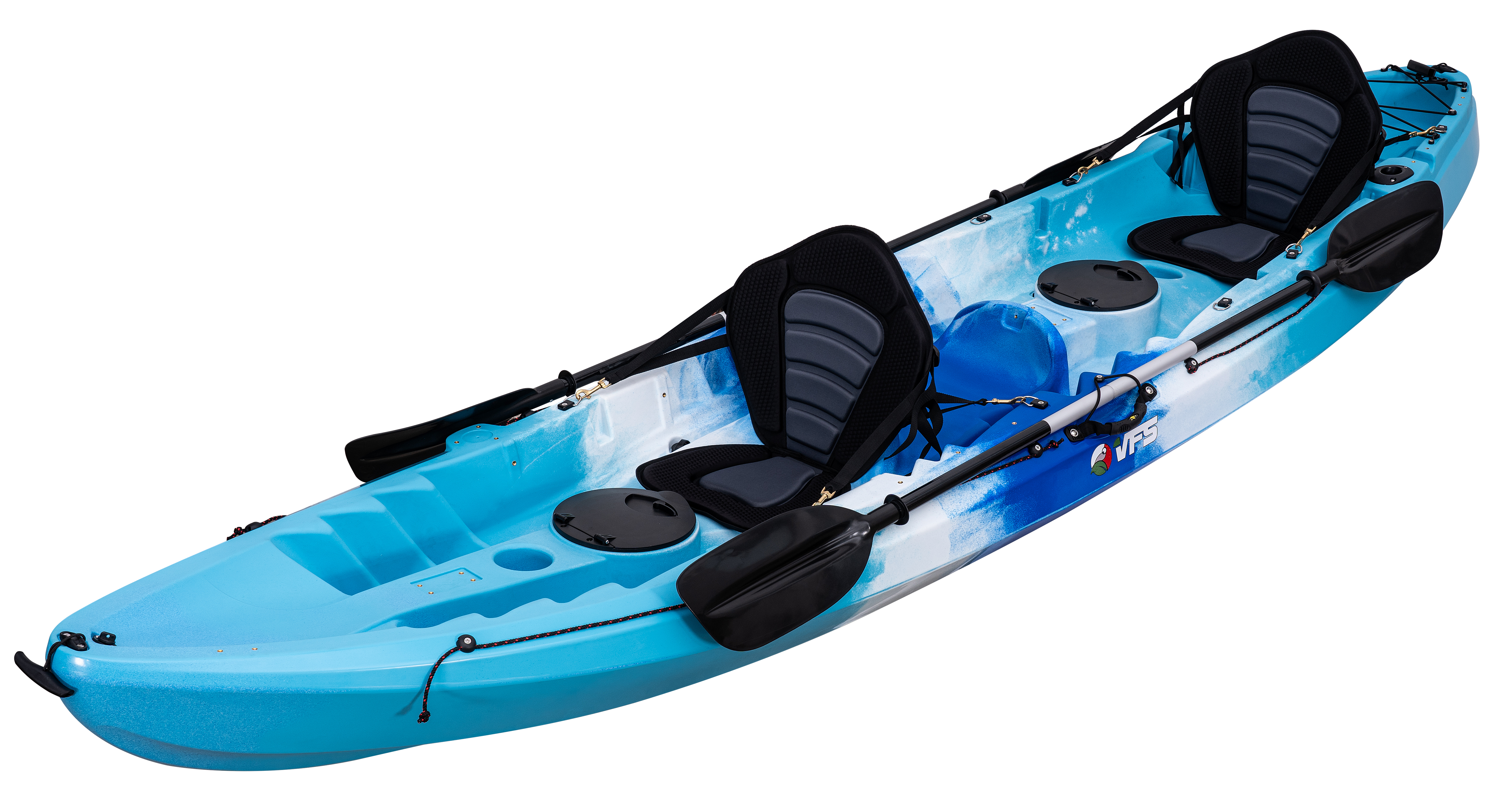 KAYAK COIBA 12FT - LIGTH BLUE WHITE BLUE BAND