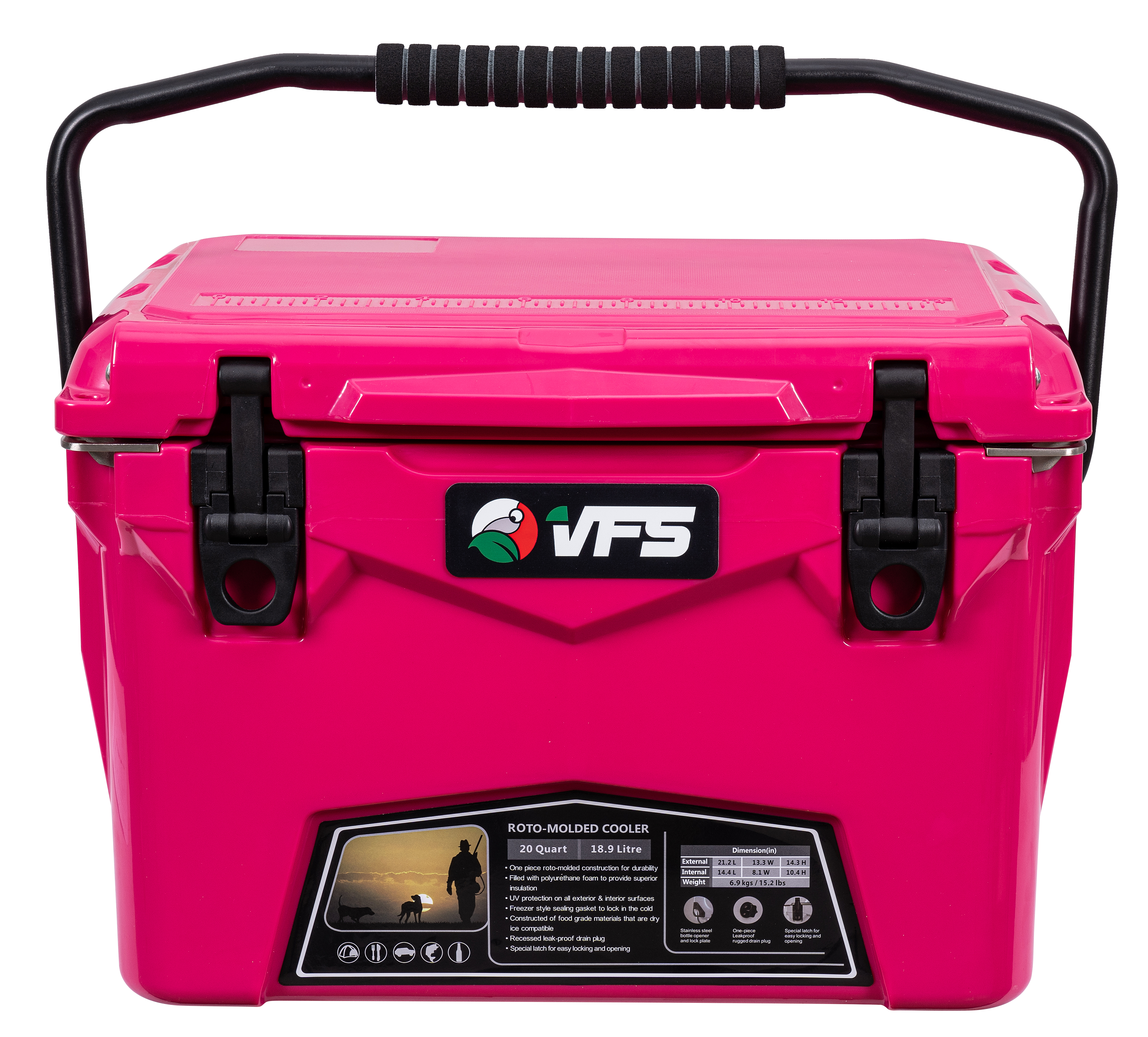 COOLER POLAR 20QT - FUSCHIA