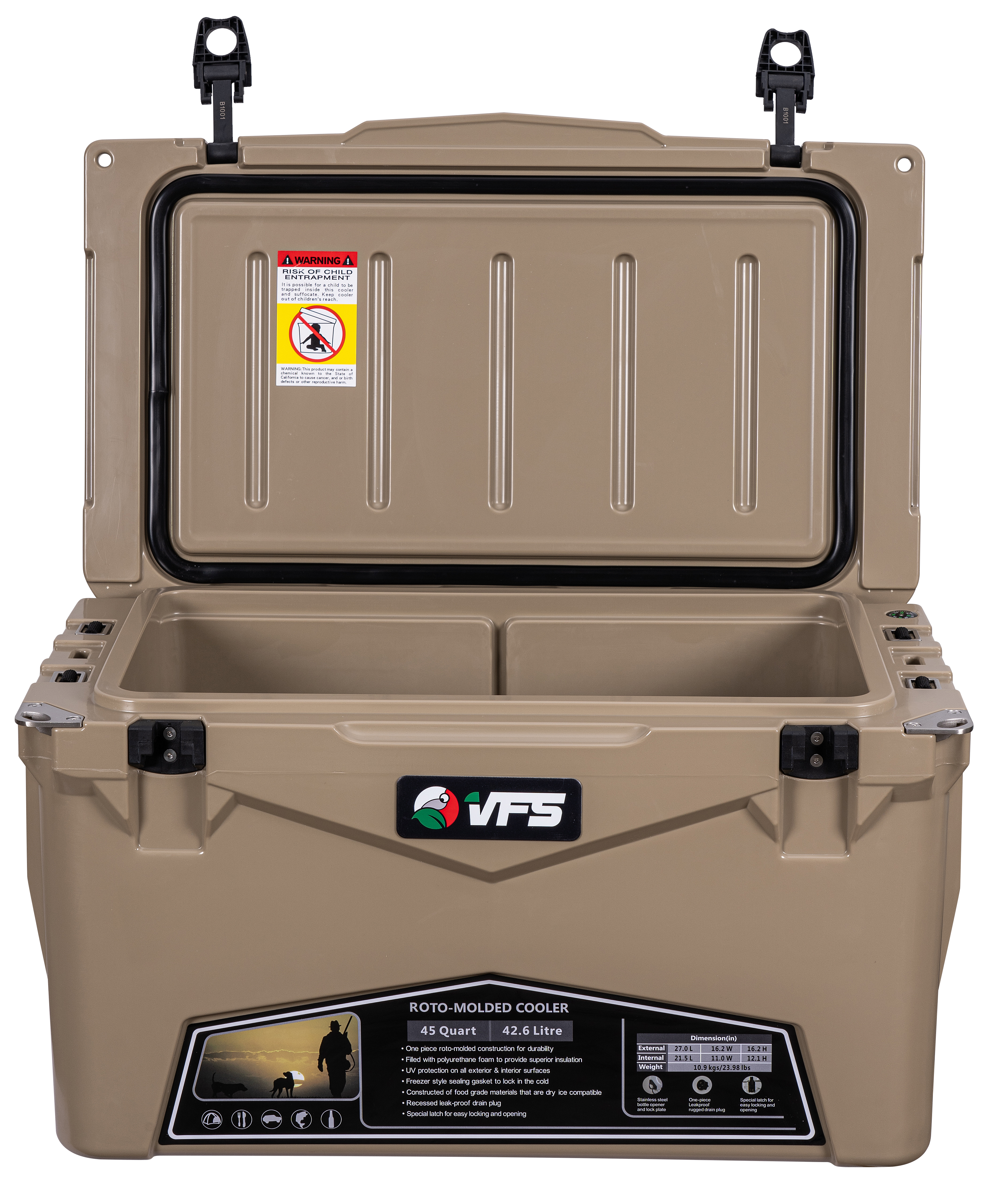 COOLER POLAR 45QT - SAND
