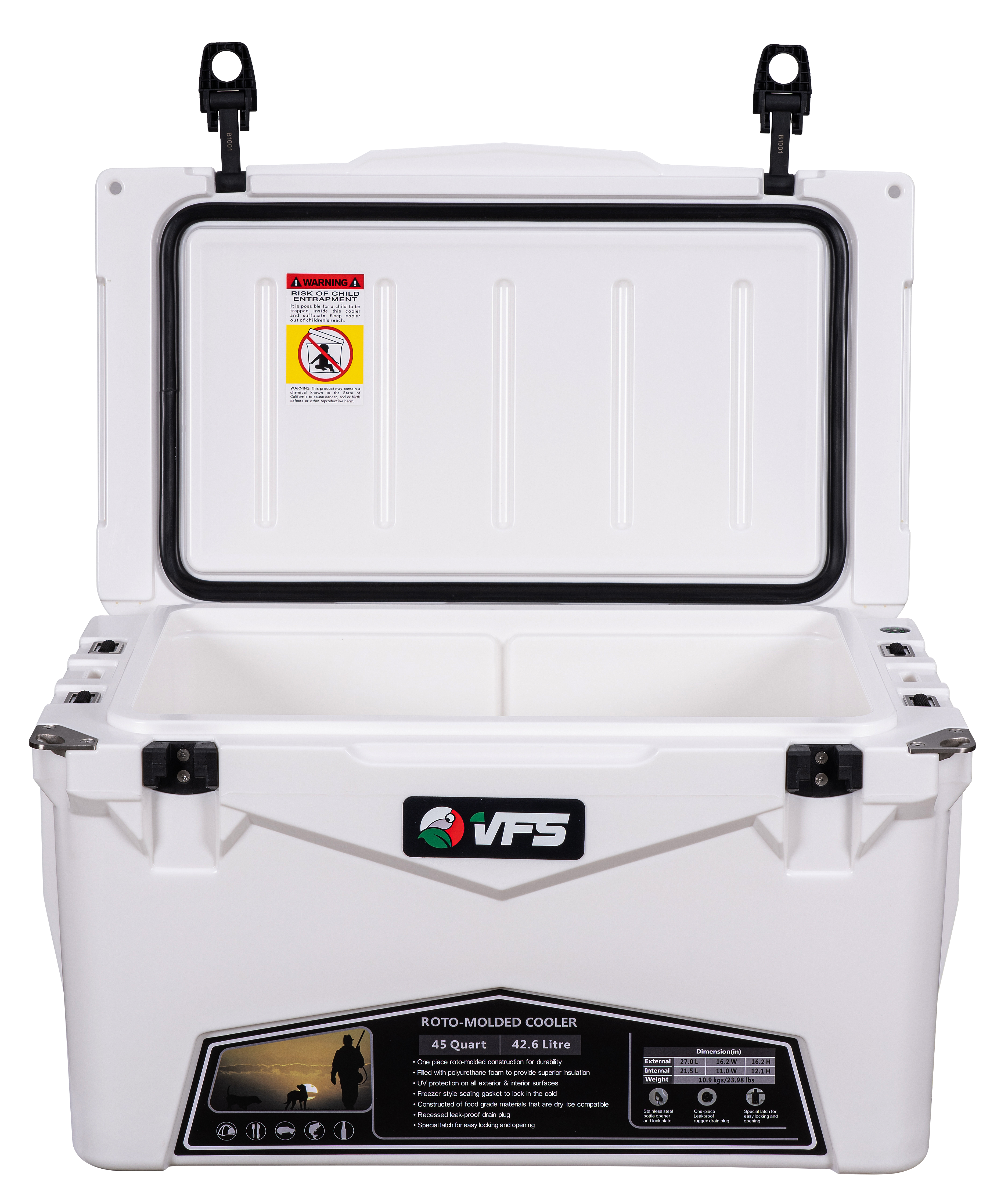 COOLER POLAR 45QT - WHITE