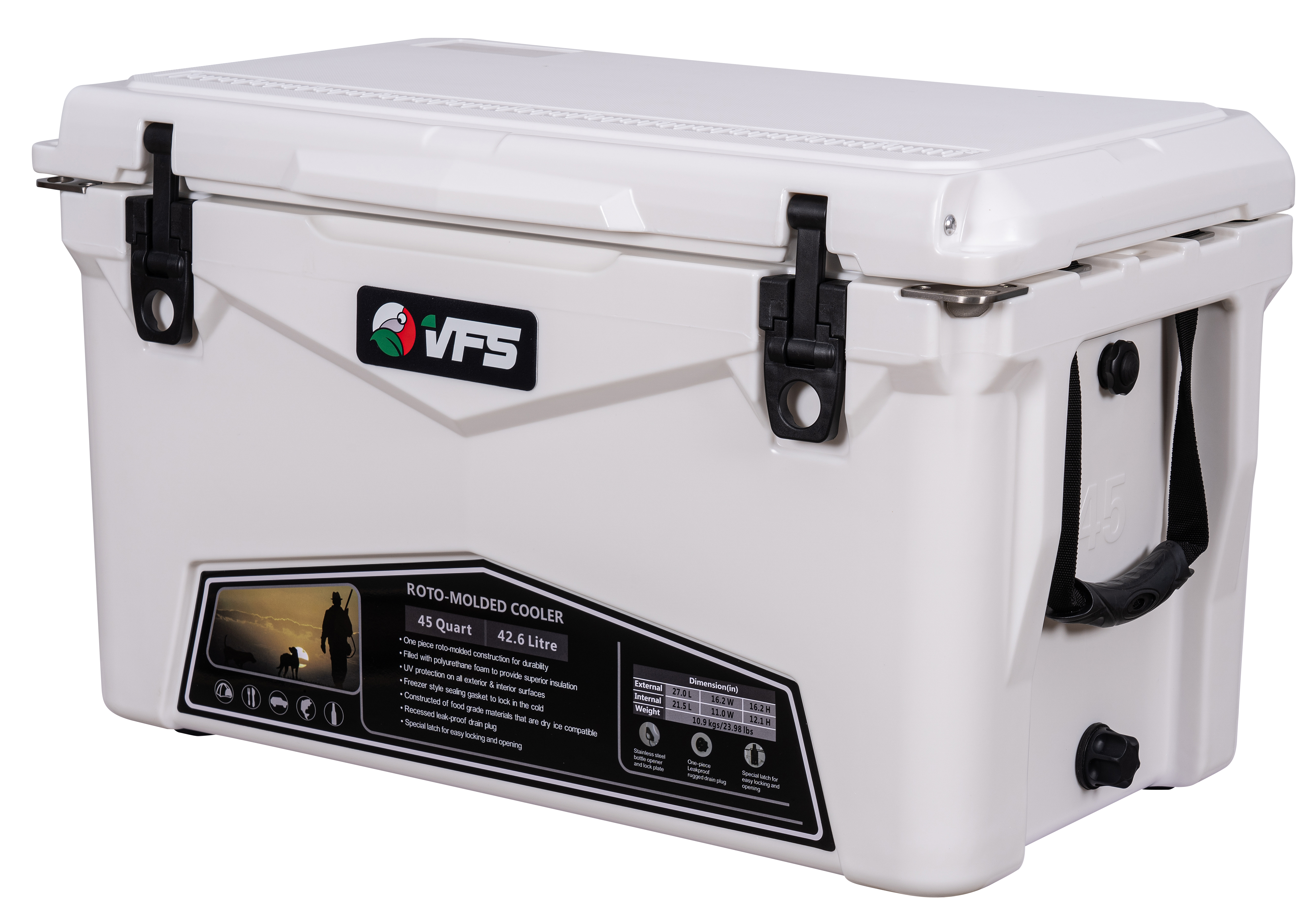 COOLER POLAR 45QT - WHITE