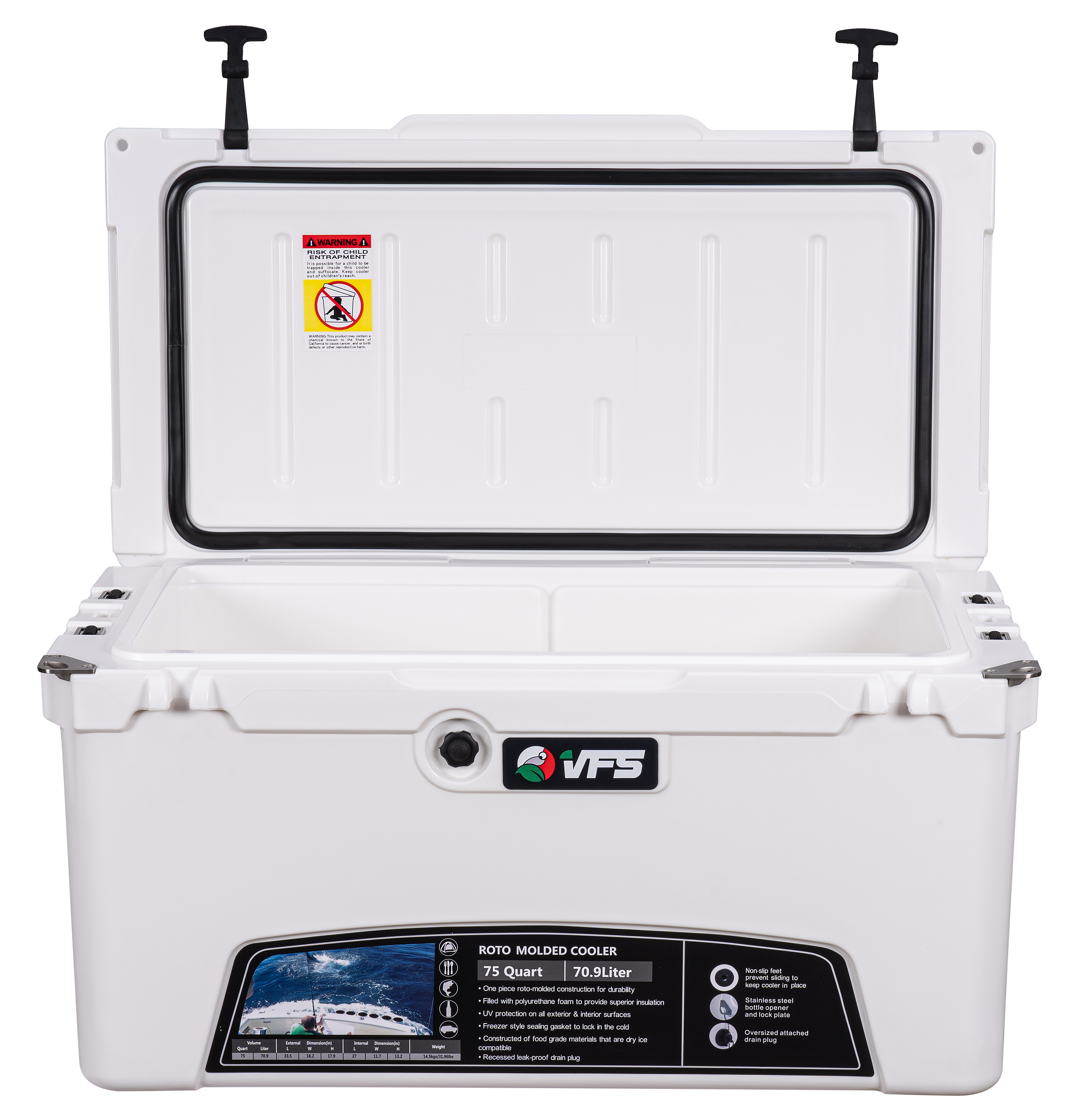 COOLER ICE 75QT - BLANCO